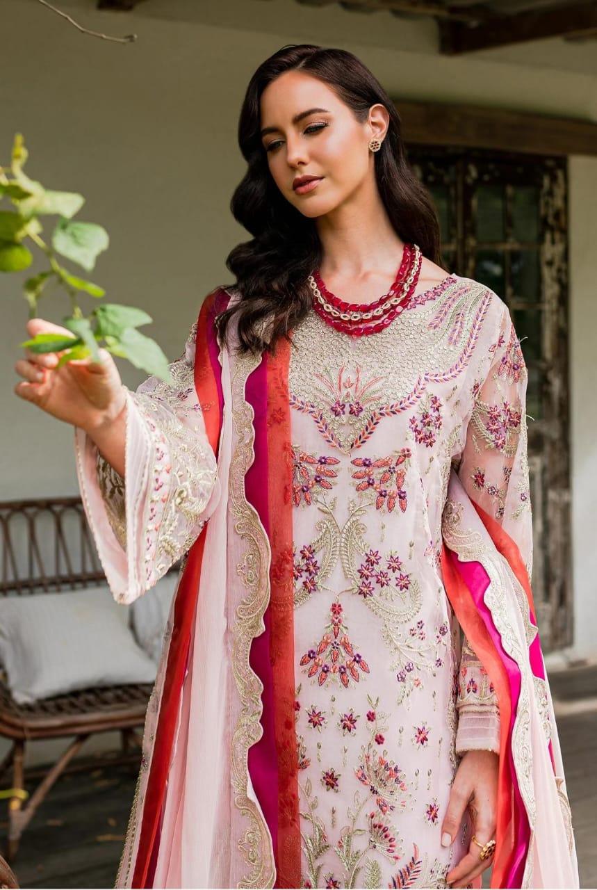 Maryum N Maria | Sorina Luxury Chiffon 23 | Potpurri (MW23-501) - Aqsa Fabrics