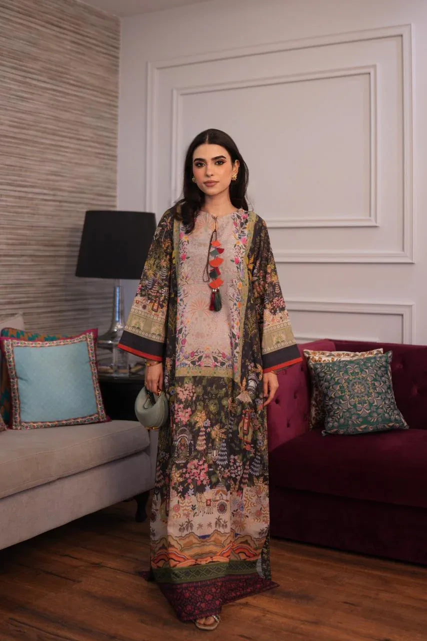 Muntaha | Luxury Kaftans | Zarvaan - Aqsa Fabrics