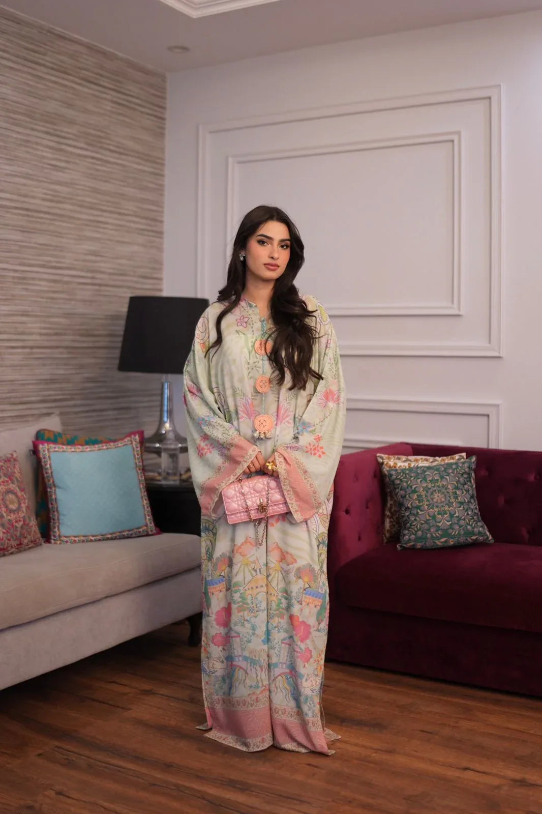 Muntaha | Luxury Kaftans | Sohaira - Aqsa Fabrics
