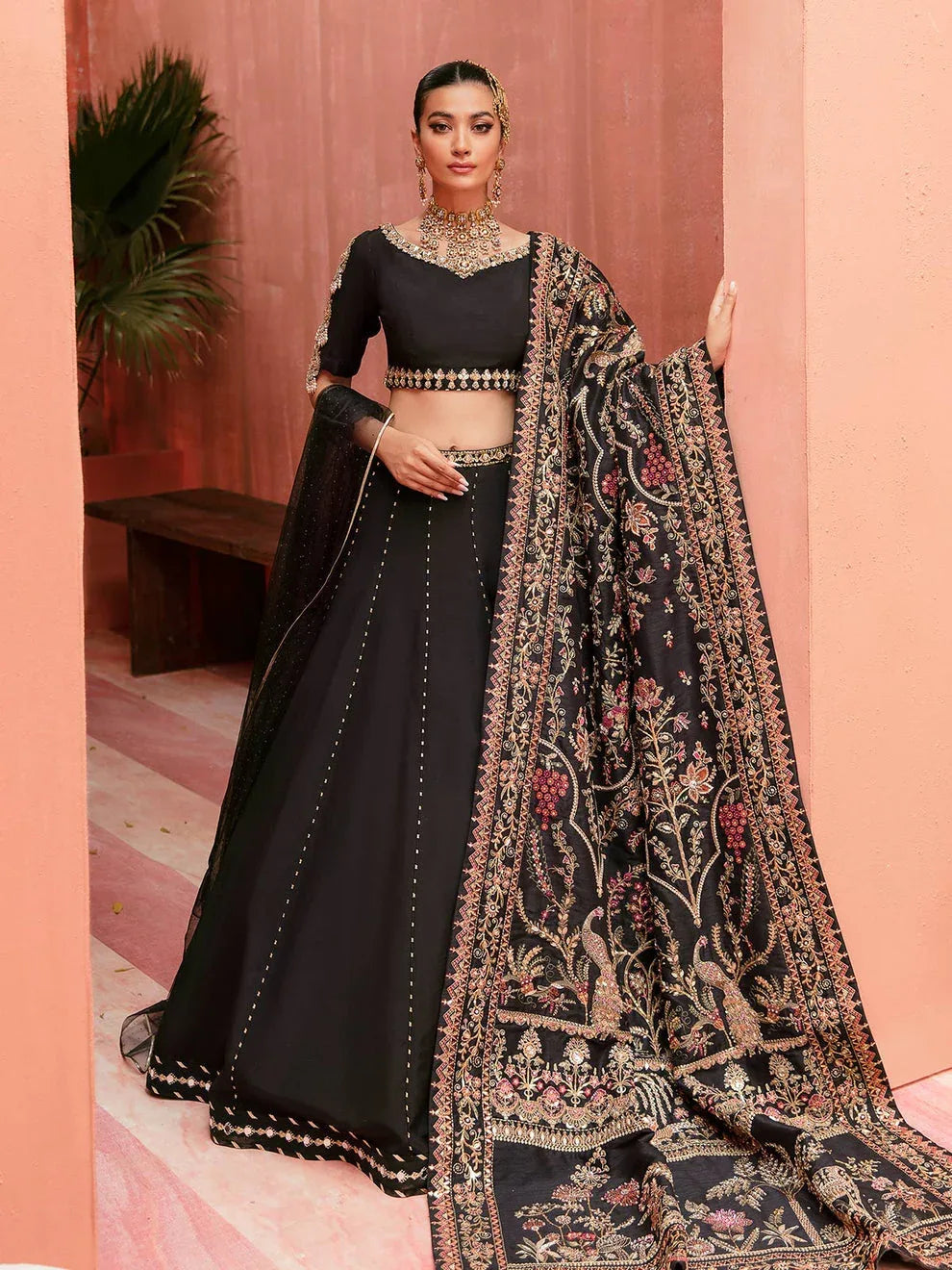 Gulaal | Wedding Formals | MAYAL GL-WS-22V1-32 (LEHNGA AND CHOLI) - Aqsa Fabrics