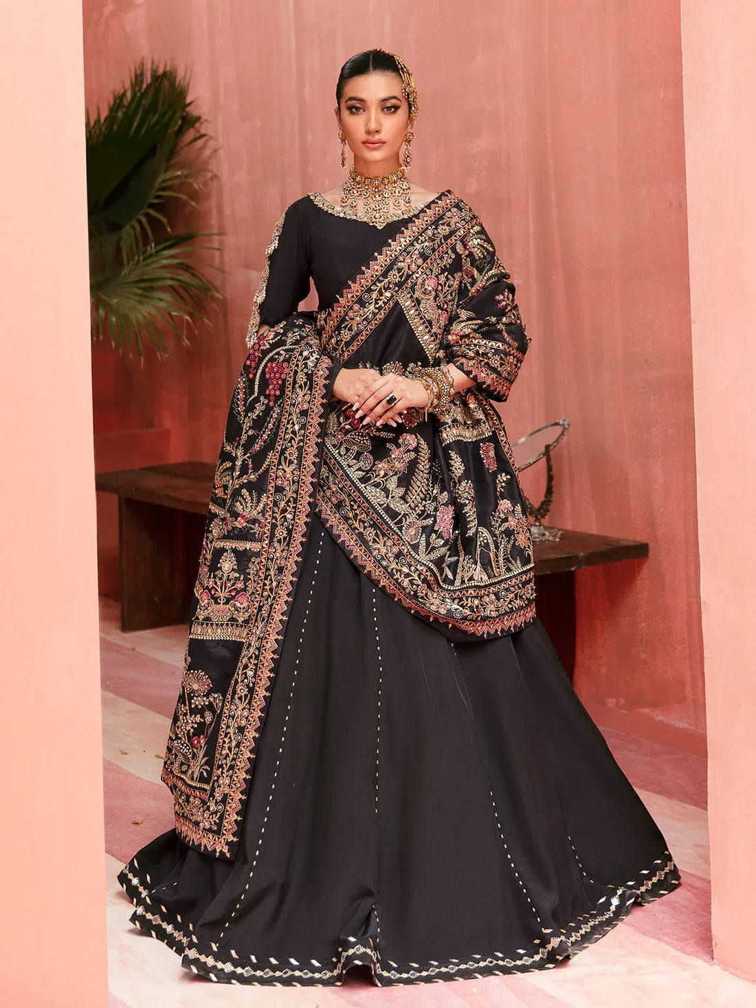 Gulaal | Wedding Formals | MAYAL GL-WS-22V1-32 (LEHNGA AND CHOLI) - Aqsa Fabrics