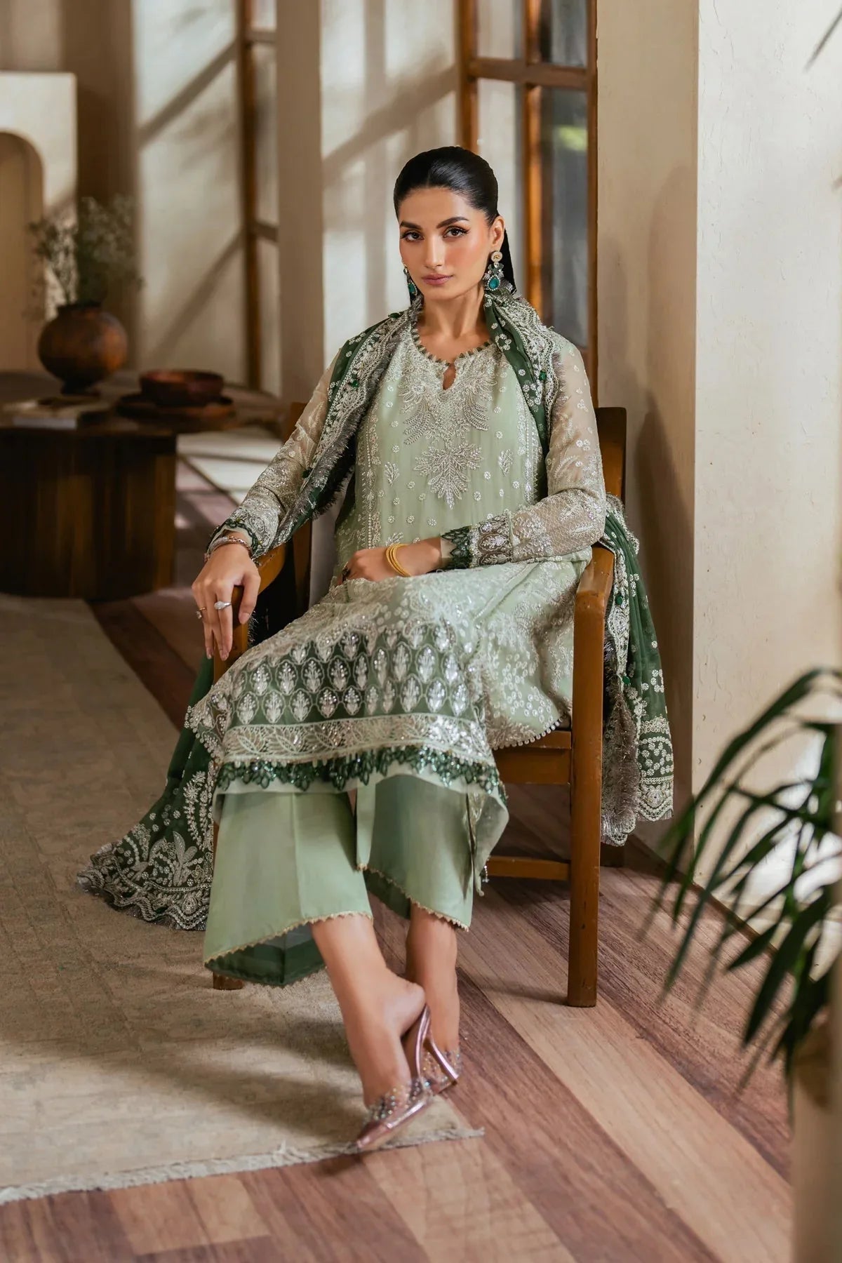 Xenia Formals | Niran Formals | VERDURA - Aqsa Fabrics
