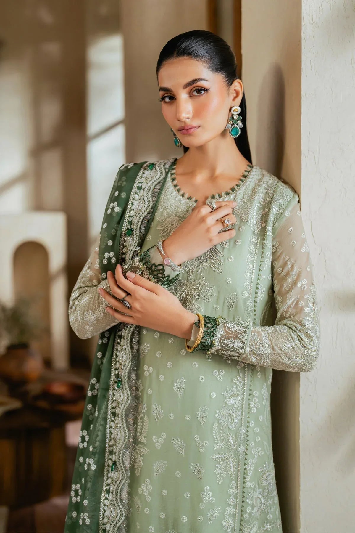 Xenia Formals | Niran Formals | VERDURA - Aqsa Fabrics