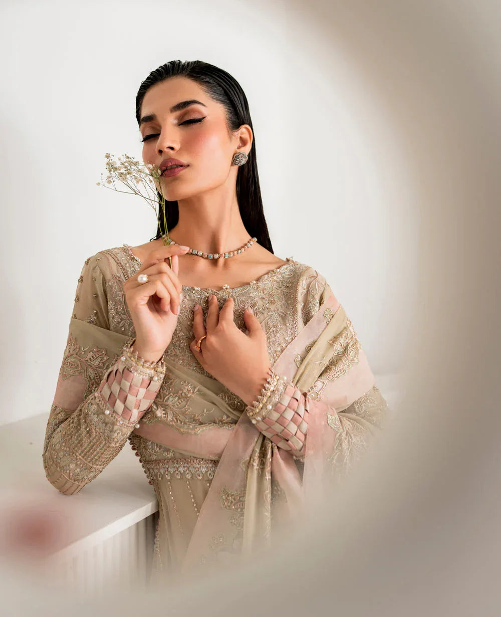 Xenia Formals | Raahi Luxury Formals | CASCADE - Aqsa Fabrics