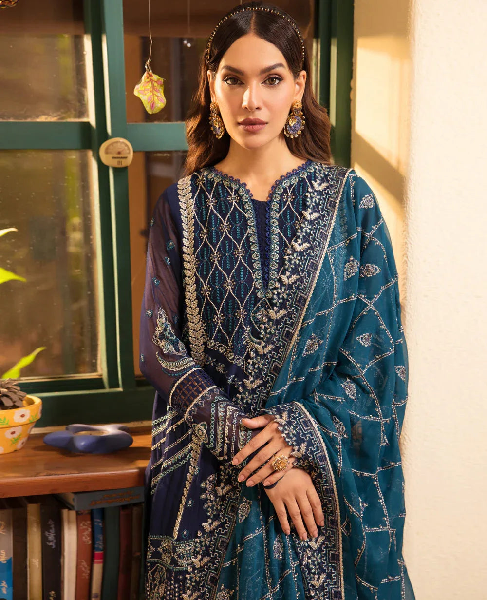 Xenia Formals | Raahi Luxury Formals | CELESTE - Aqsa Fabrics