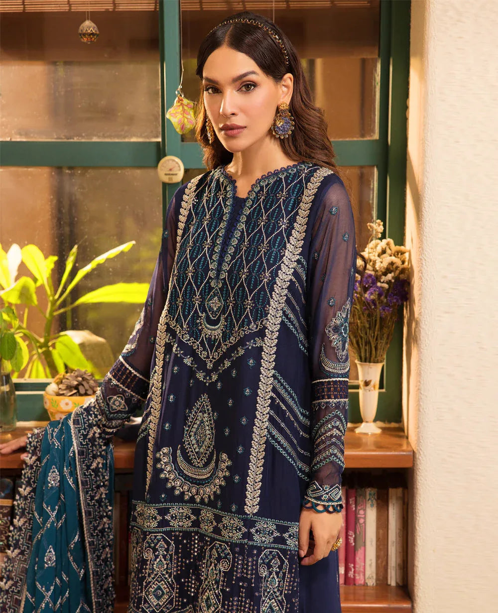 Xenia Formals | Raahi Luxury Formals | CELESTE - Aqsa Fabrics