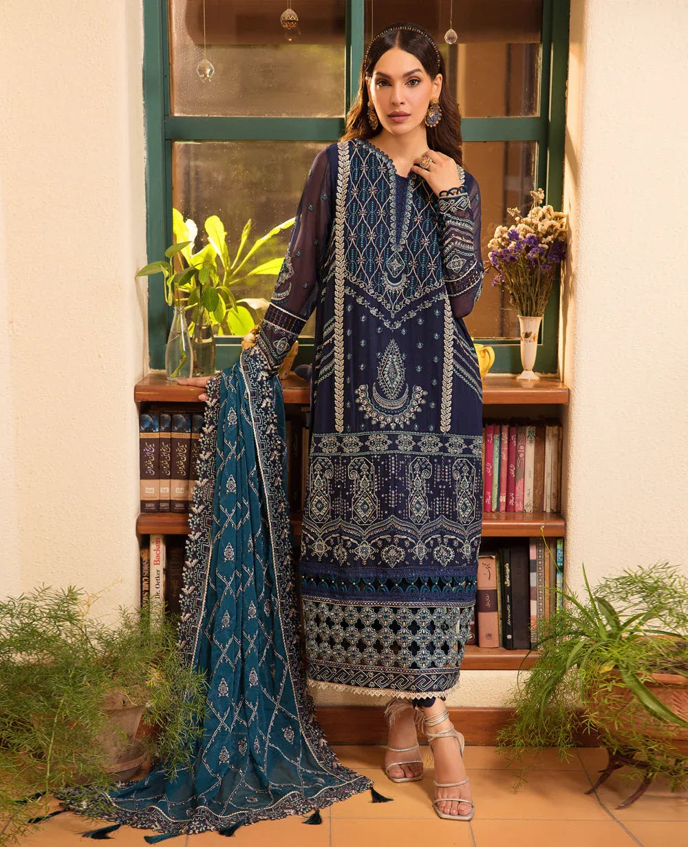 Xenia Formals | Raahi Luxury Formals | CELESTE - Aqsa Fabrics