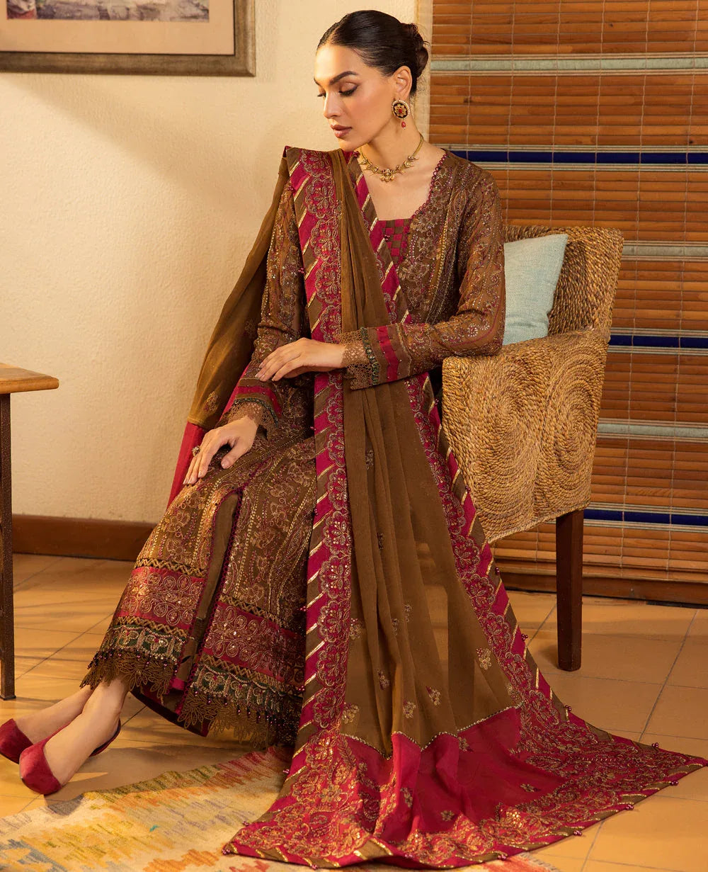 Xenia Formals | Raahi Luxury Formals | ENRICA - Aqsa Fabrics
