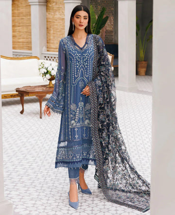 Xenia Formals | Raahi Luxury Formals | FAYE - Aqsa Fabrics
