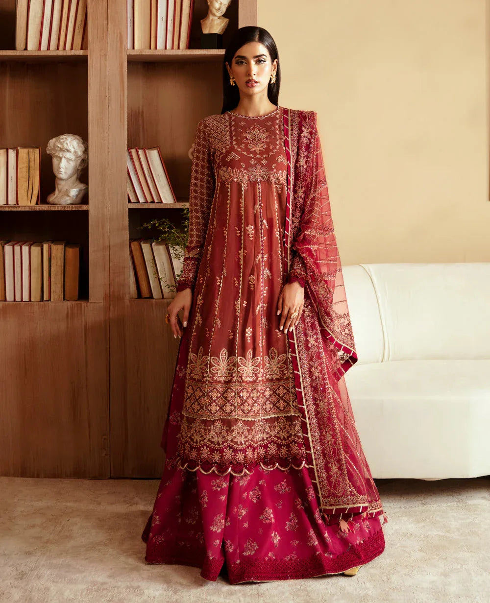 Xenia Formals | Raahi Luxury Formals | ISHAMA - Aqsa Fabrics