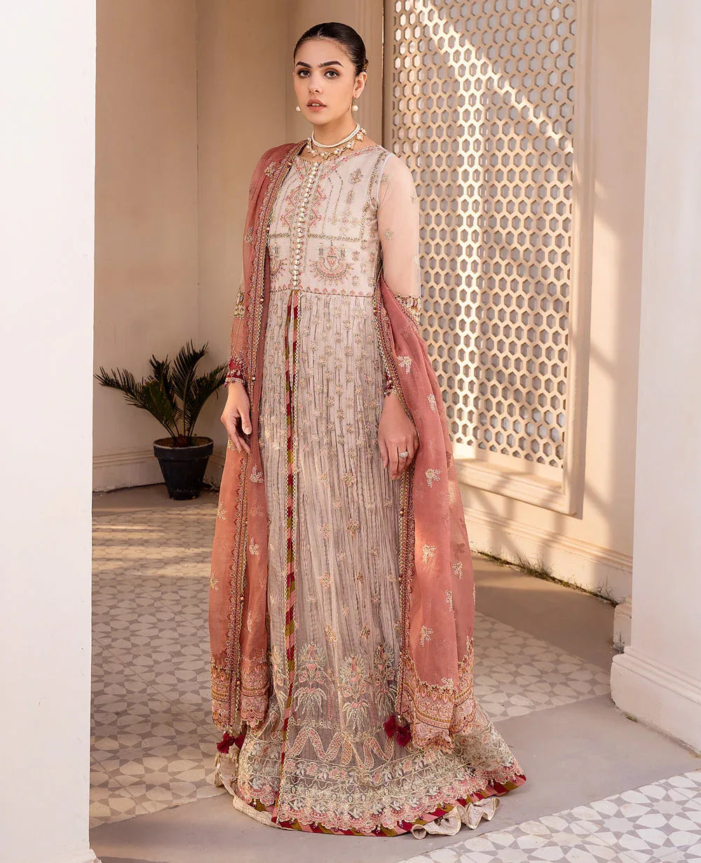 Xenia Formals | Raahi Luxury Formals | SHERMINA - Aqsa Fabrics