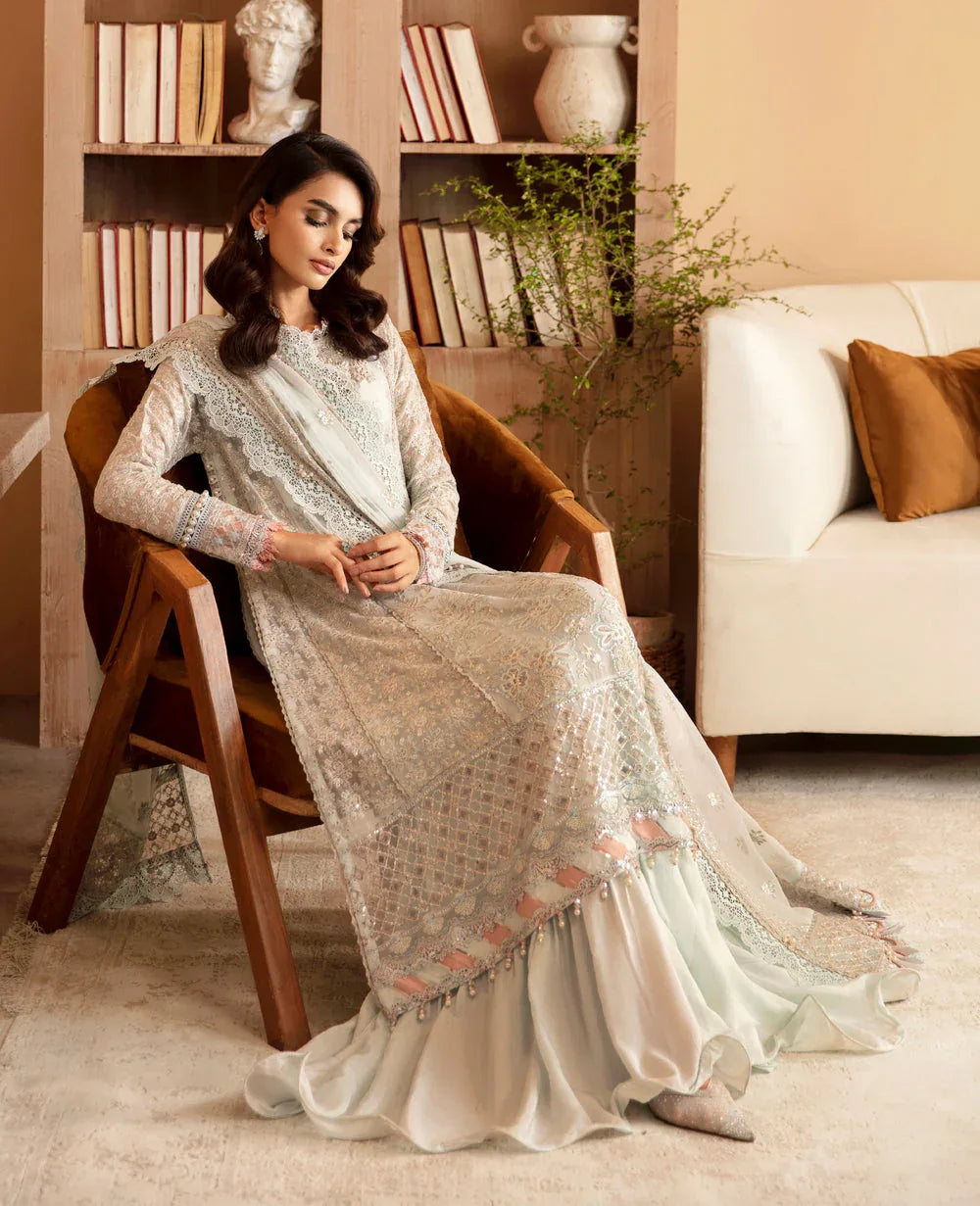Xenia Formals | Raahi Luxury Formals | SYLVAN - Aqsa Fabrics