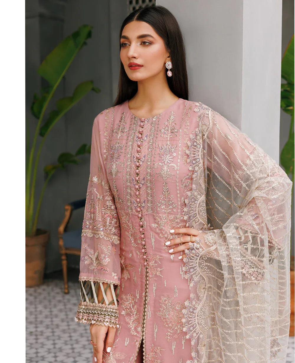 Xenia Formals | Raahi Luxury Formals | TAUPE - Aqsa Fabrics