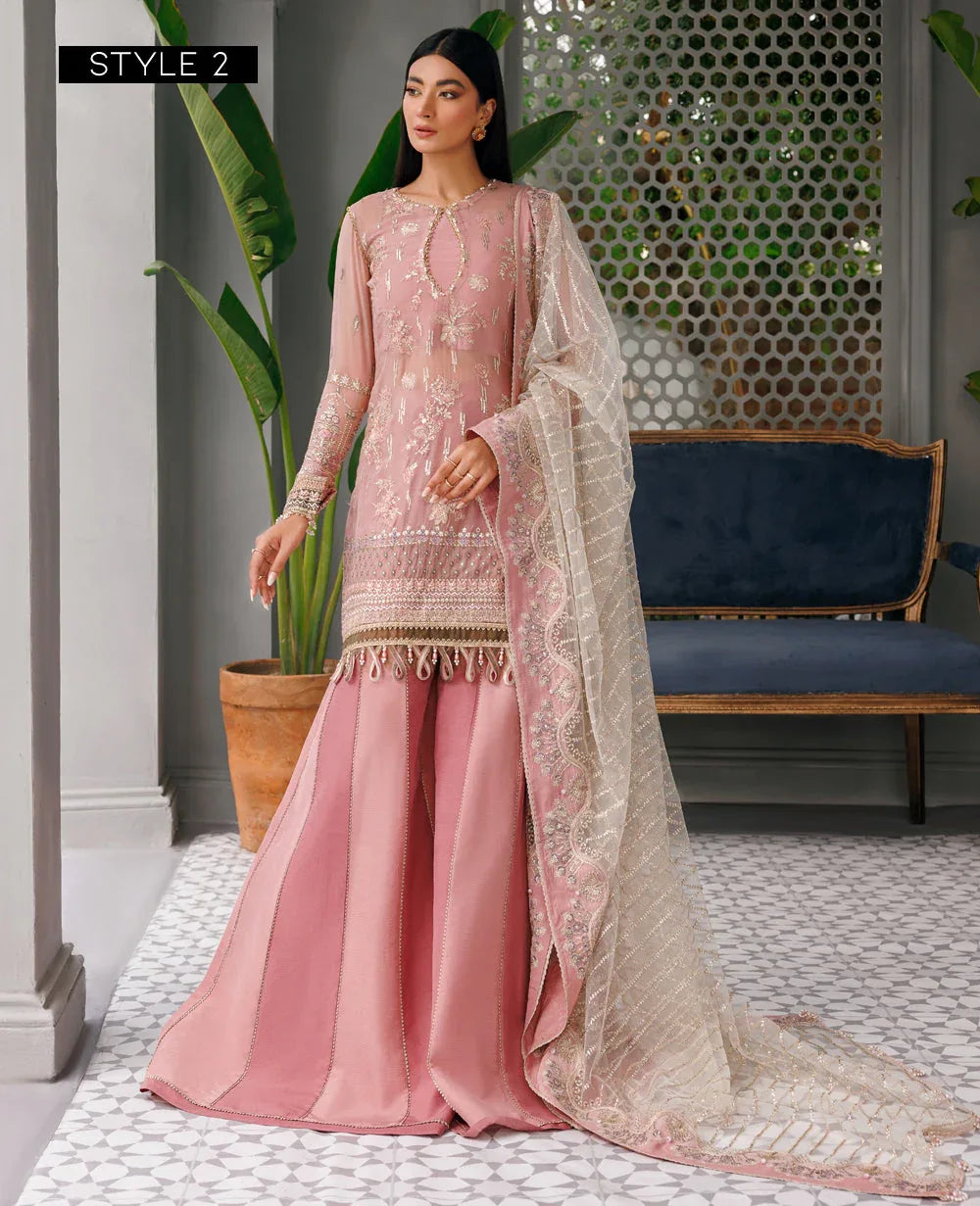 Xenia Formals | Raahi Luxury Formals | TAUPE - Aqsa Fabrics