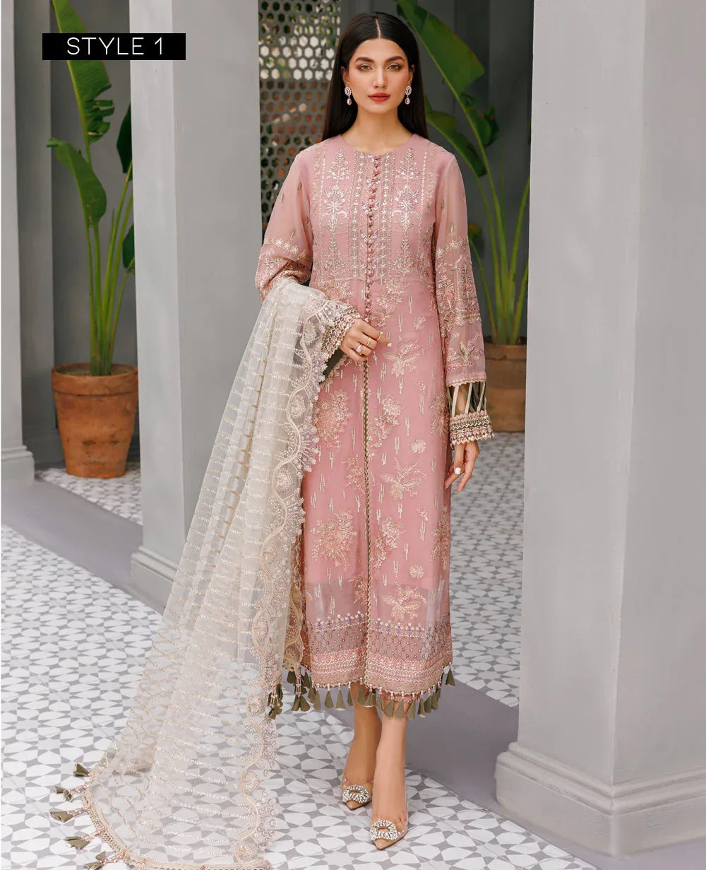 Xenia Formals | Raahi Luxury Formals | TAUPE - Aqsa Fabrics