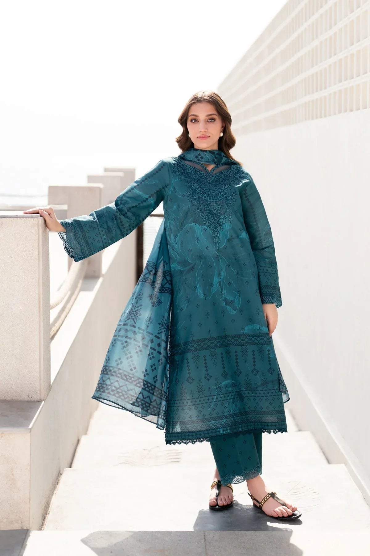 Xenia Formals | Summer Away 25 | BRICK-A - Aqsa Fabrics