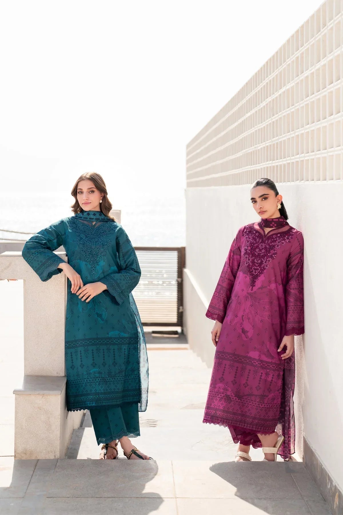 Xenia Formals | Summer Away 25 | BRICK-A - Aqsa Fabrics