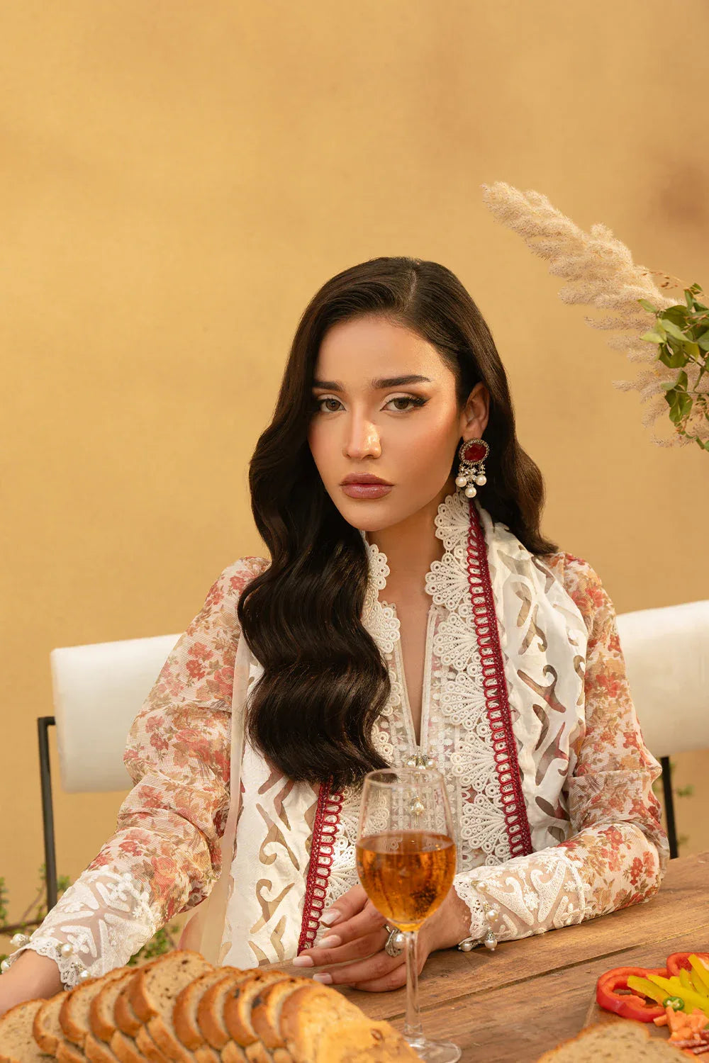 Saira Rizwan | Luxury Lawn 25 | MAYA-SRL25-06 - Aqsa Fabrics