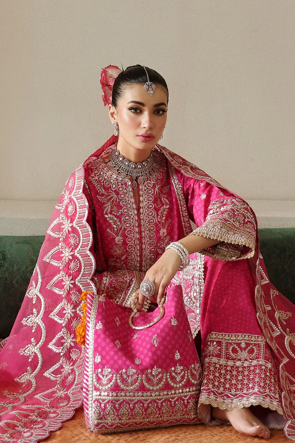 Afrozeh Shehnai Wedding Formal 3Pc Suit AFS-24-06 Yasmin - Aqsa Fabrics