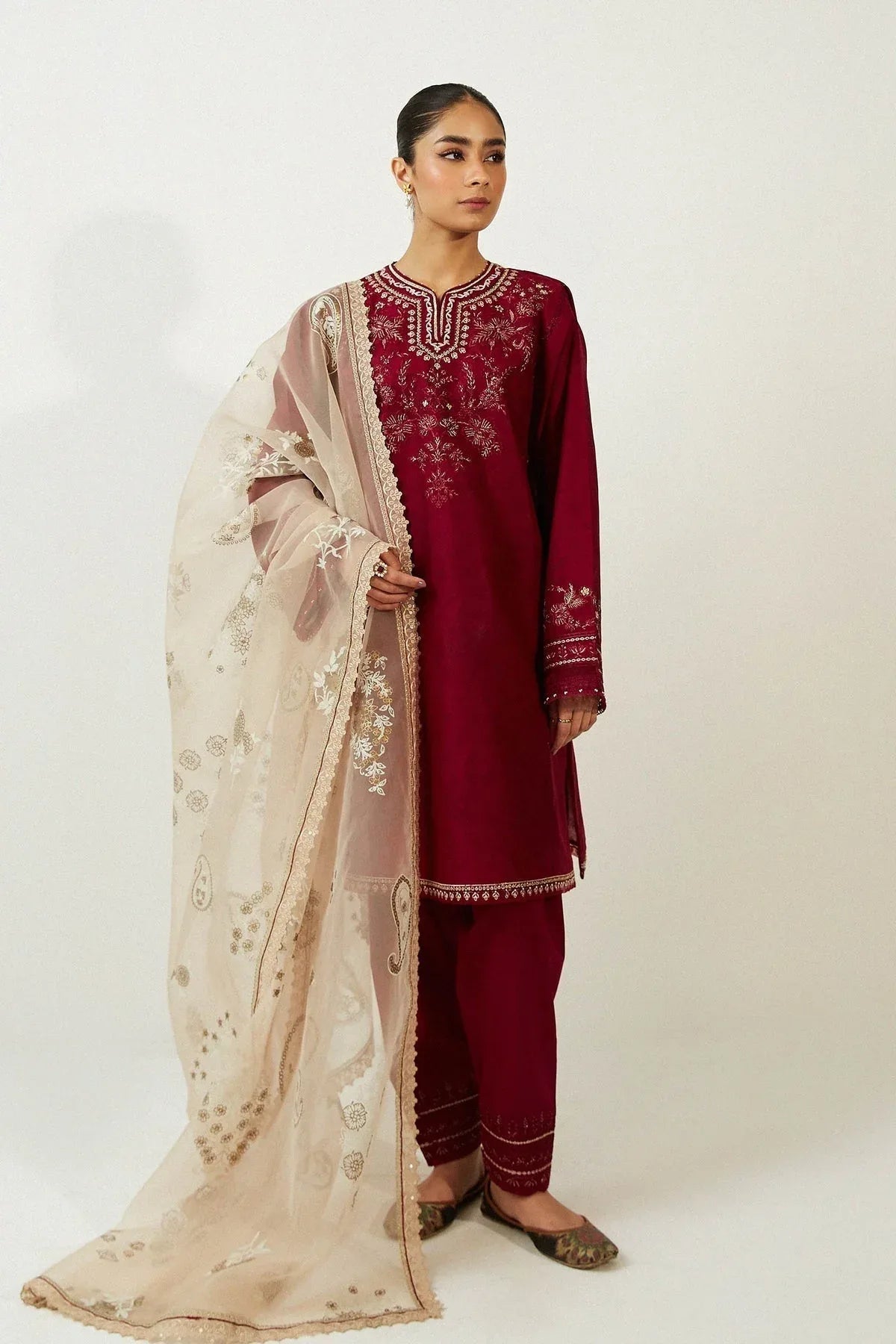 ZARA SHAHJAHAN-ZCE23-1A-COCO LAWN VOLUME ll 2023 - Aqsa Fabrics