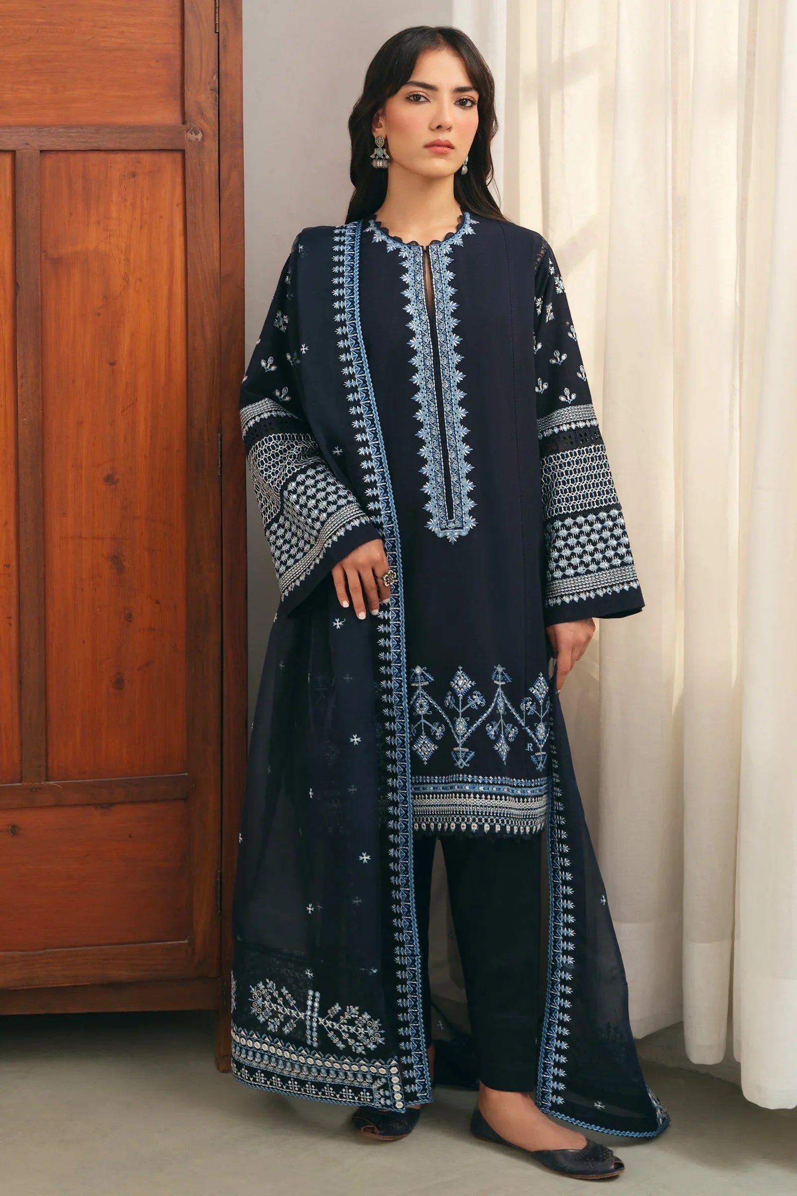 Zaha | Aangan Ready to Wear | ROSHAN (ZRW-20907) - Aqsa Fabrics