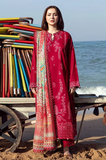 Zaha | Embroidered Lawn Collection | EIRA (ZL23-10 B) - Aqsa Fabrics