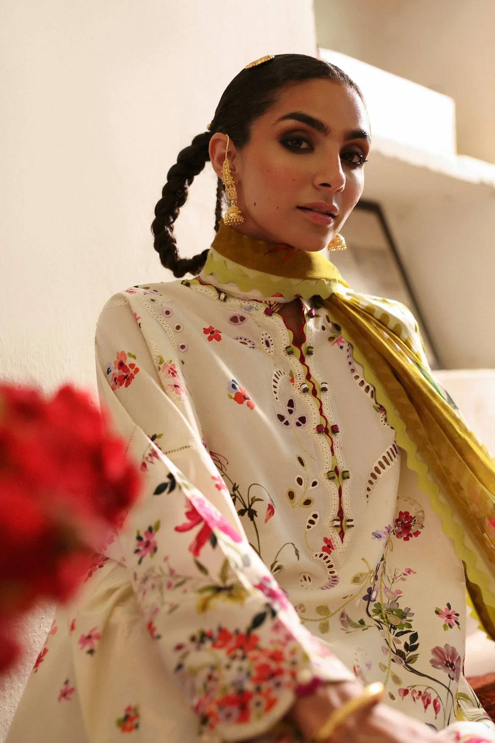 Zaha | Festive Lawn 25 | CHANDNI (ZF-25-10) - Aqsa Fabrics