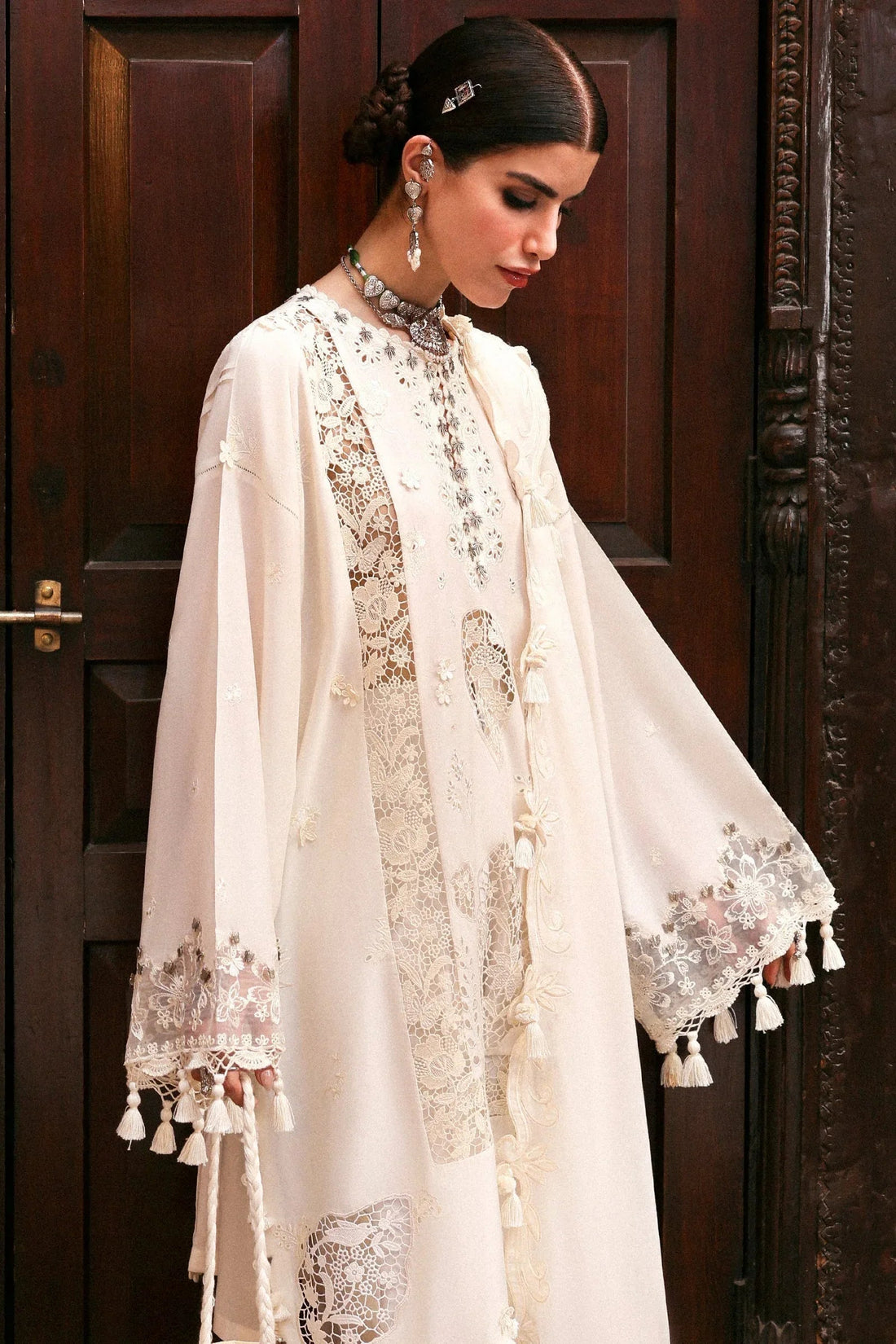Zaha | Festive Lawn 25 | GULBAHAR (ZF-25-02) - Aqsa Fabrics