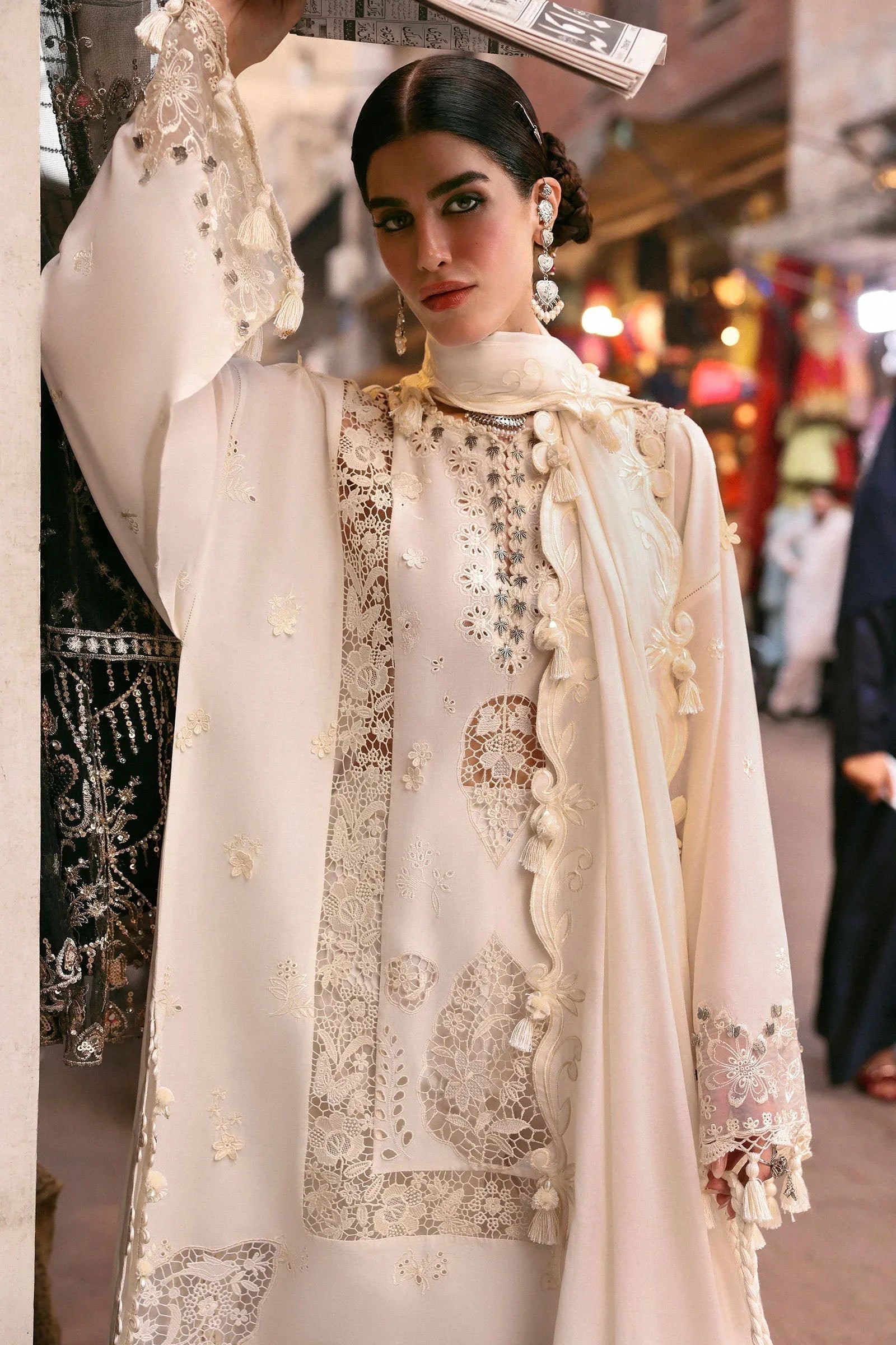 Zaha | Festive Lawn 25 | GULBAHAR (ZF-25-02) - Aqsa Fabrics