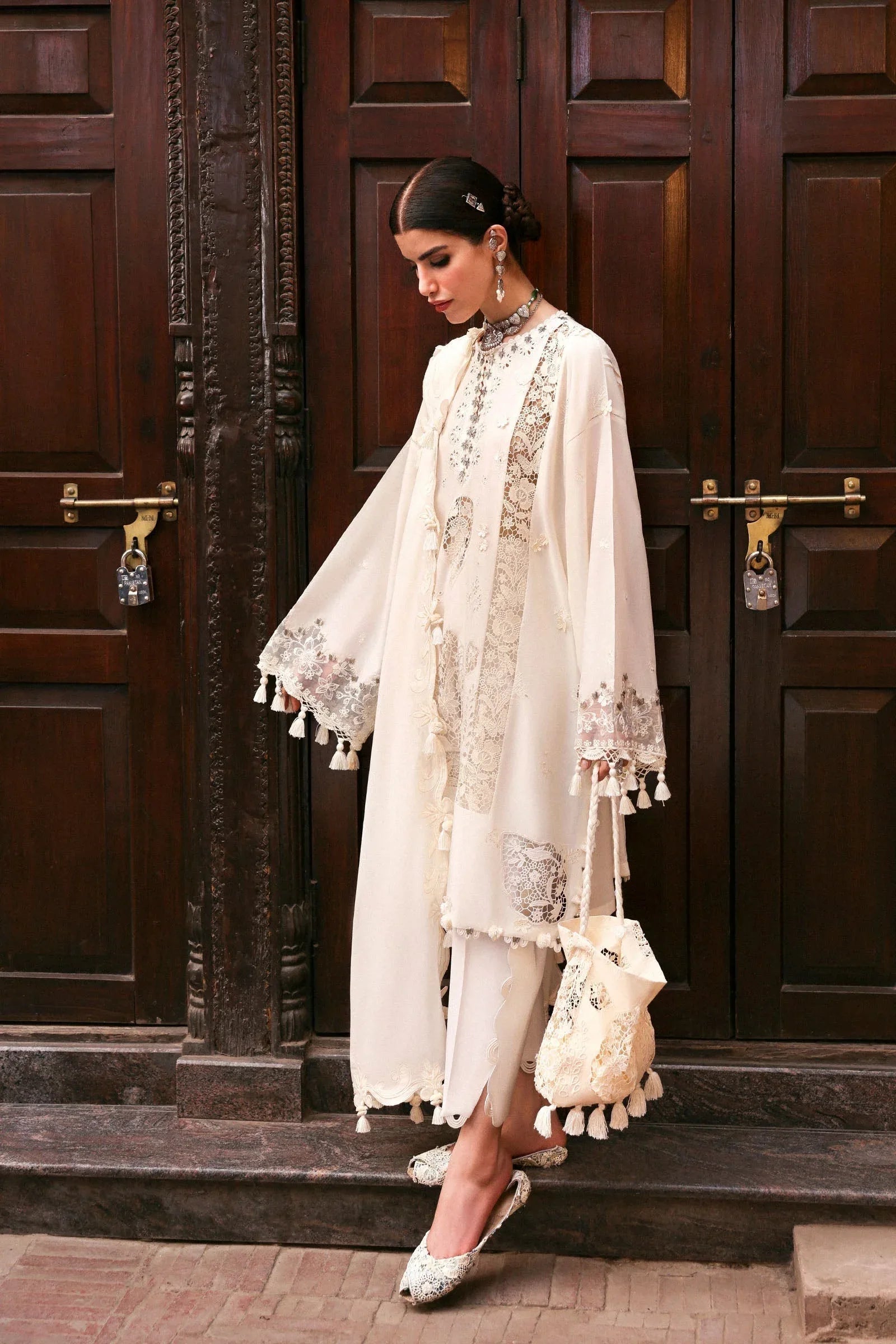 Zaha | Festive Lawn 25 | GULBAHAR (ZF-25-02) - Aqsa Fabrics