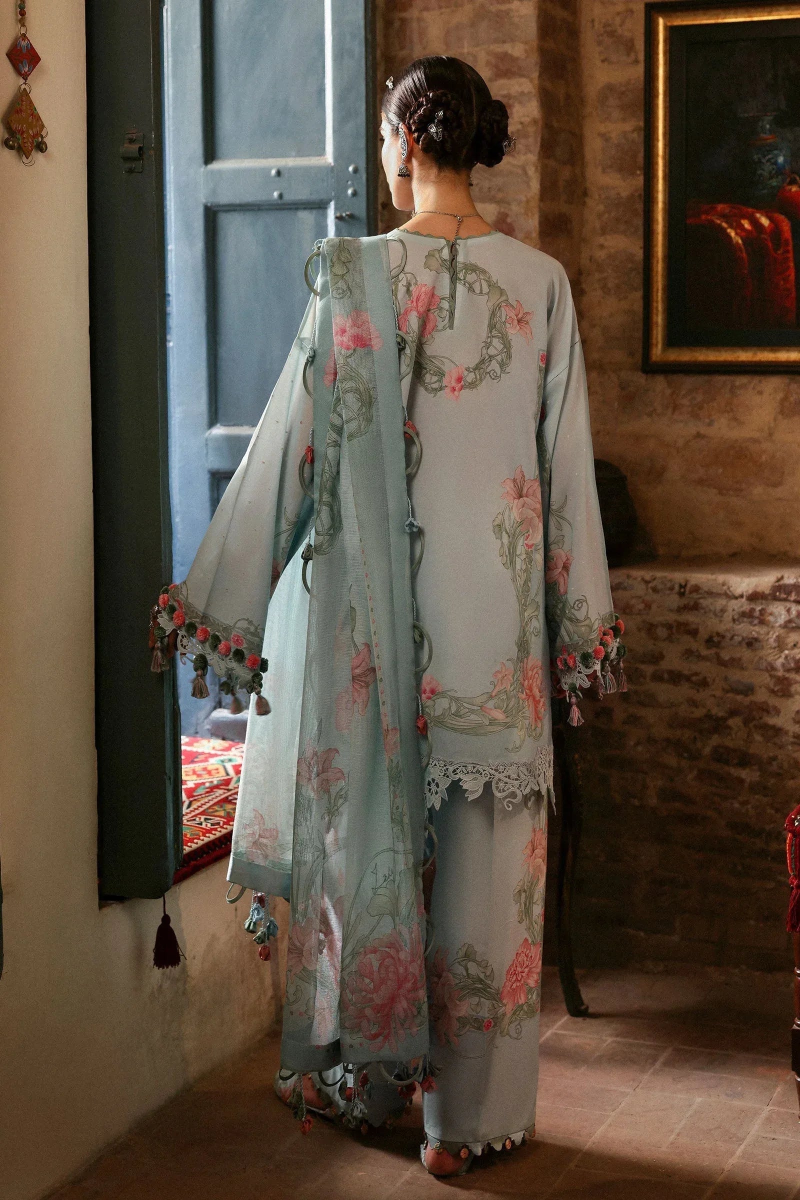 Zaha | Festive Lawn 25 | KHUSBU (ZF-25-09) - Aqsa Fabrics