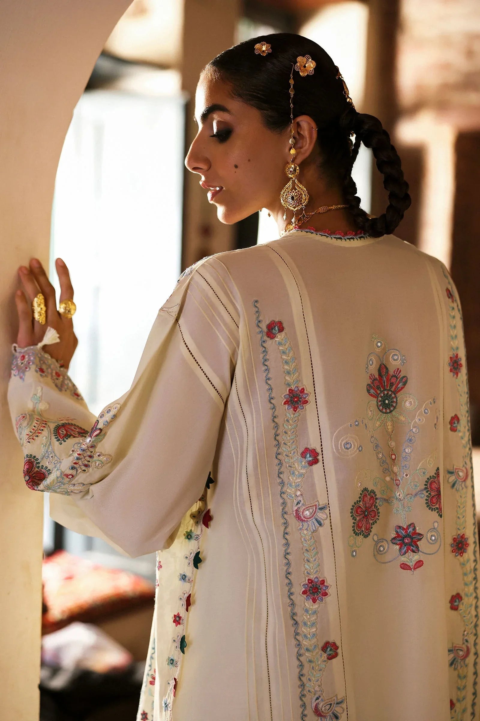 Zaha | Festive Lawn 25 | MEHERBANO (ZF-25-01) - Aqsa Fabrics