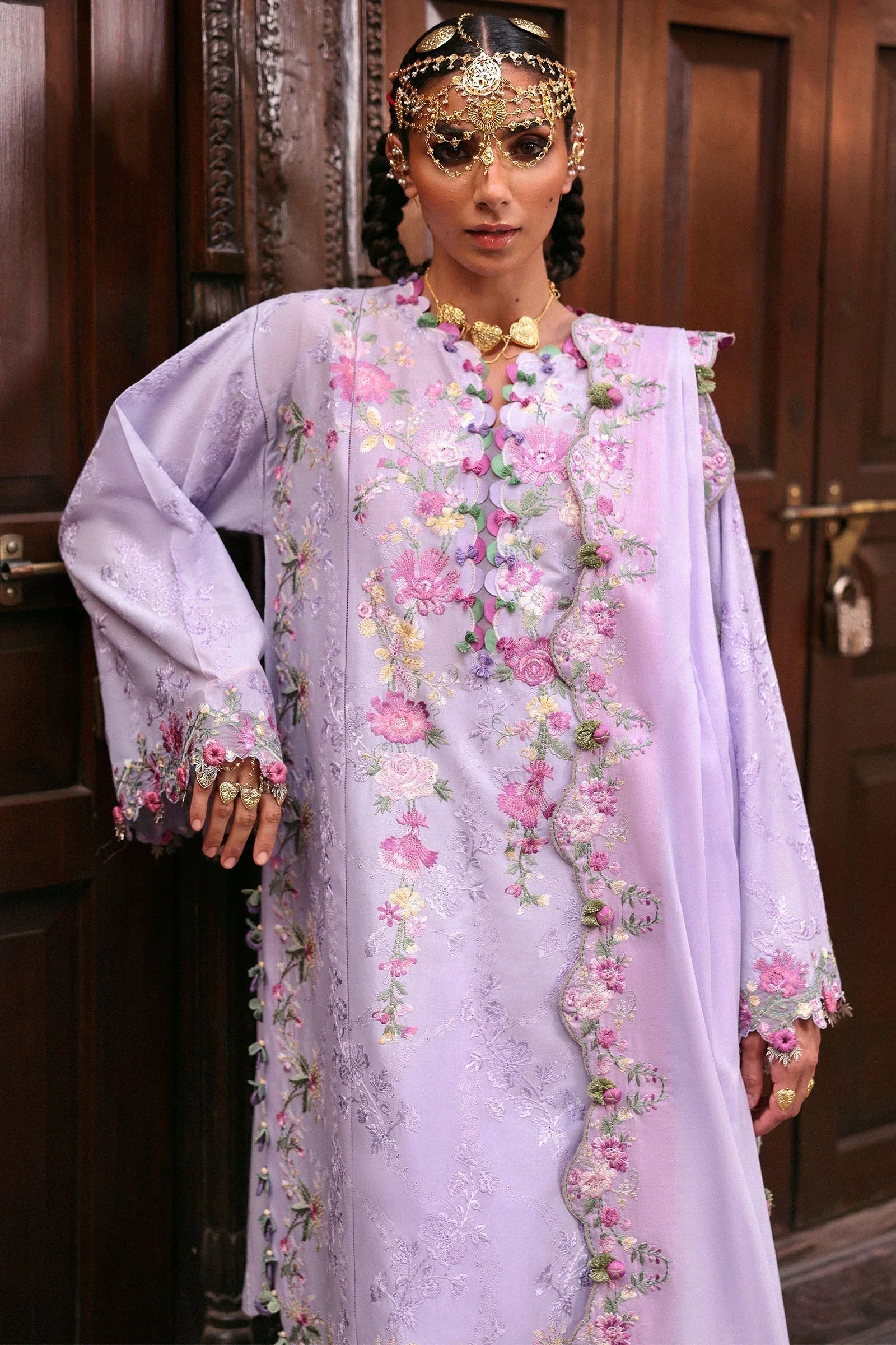 Zaha | Festive Lawn 25 | NILOFER (ZF-25-04) - Aqsa Fabrics