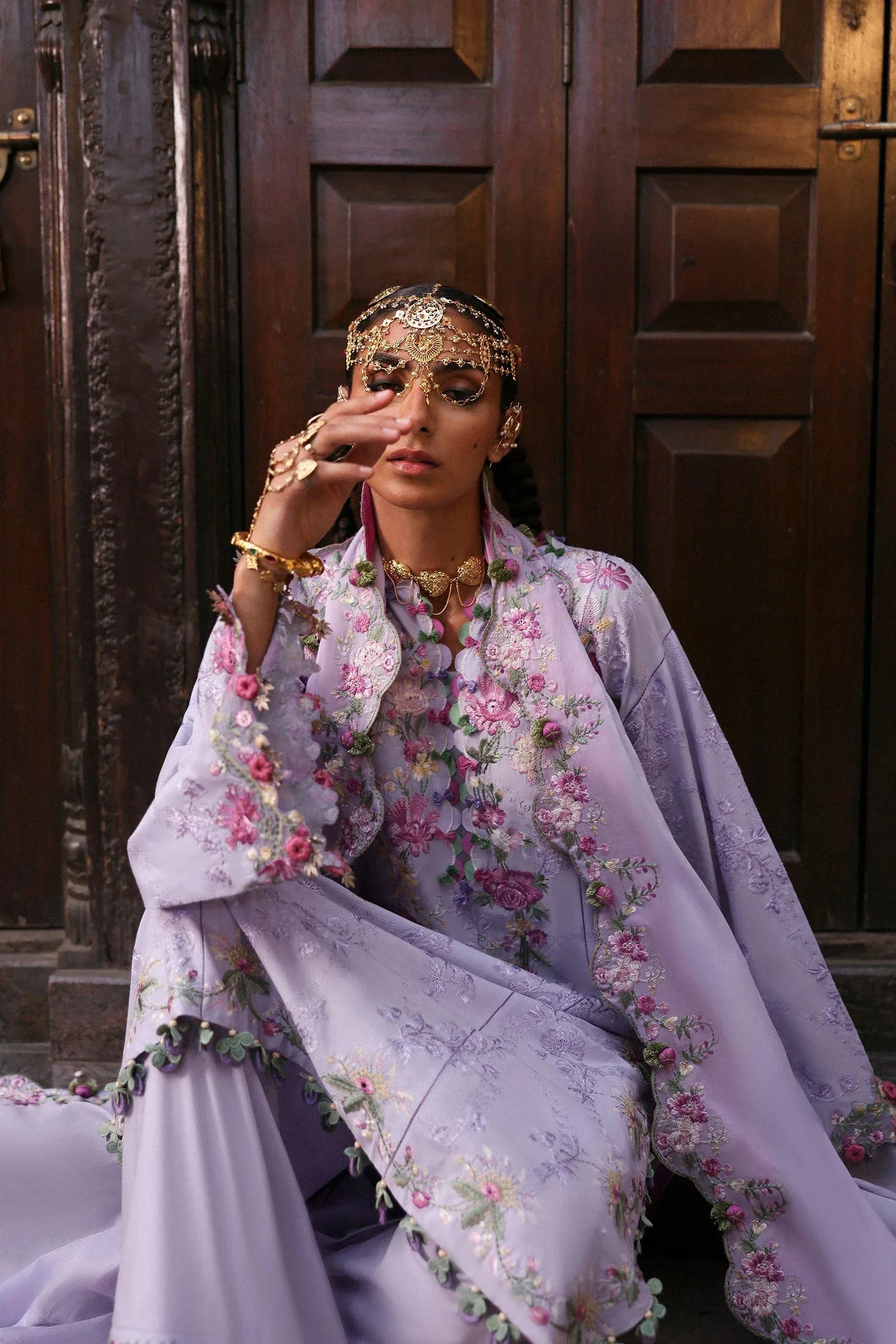 Zaha | Festive Lawn 25 | NILOFER (ZF-25-04) - Aqsa Fabrics