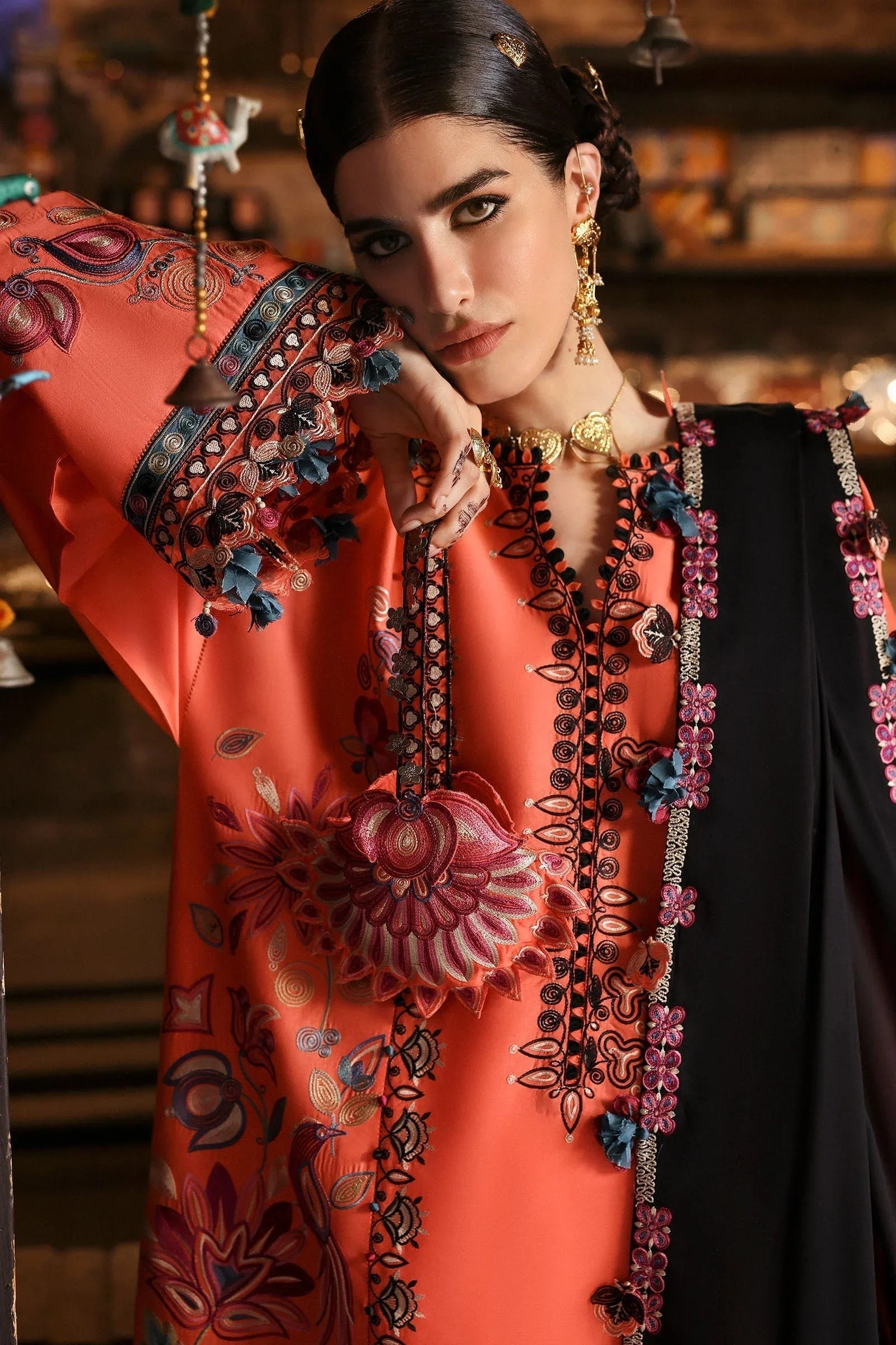 Zaha | Festive Lawn 25 | RANGREZ (ZF-25-06) - Aqsa Fabrics