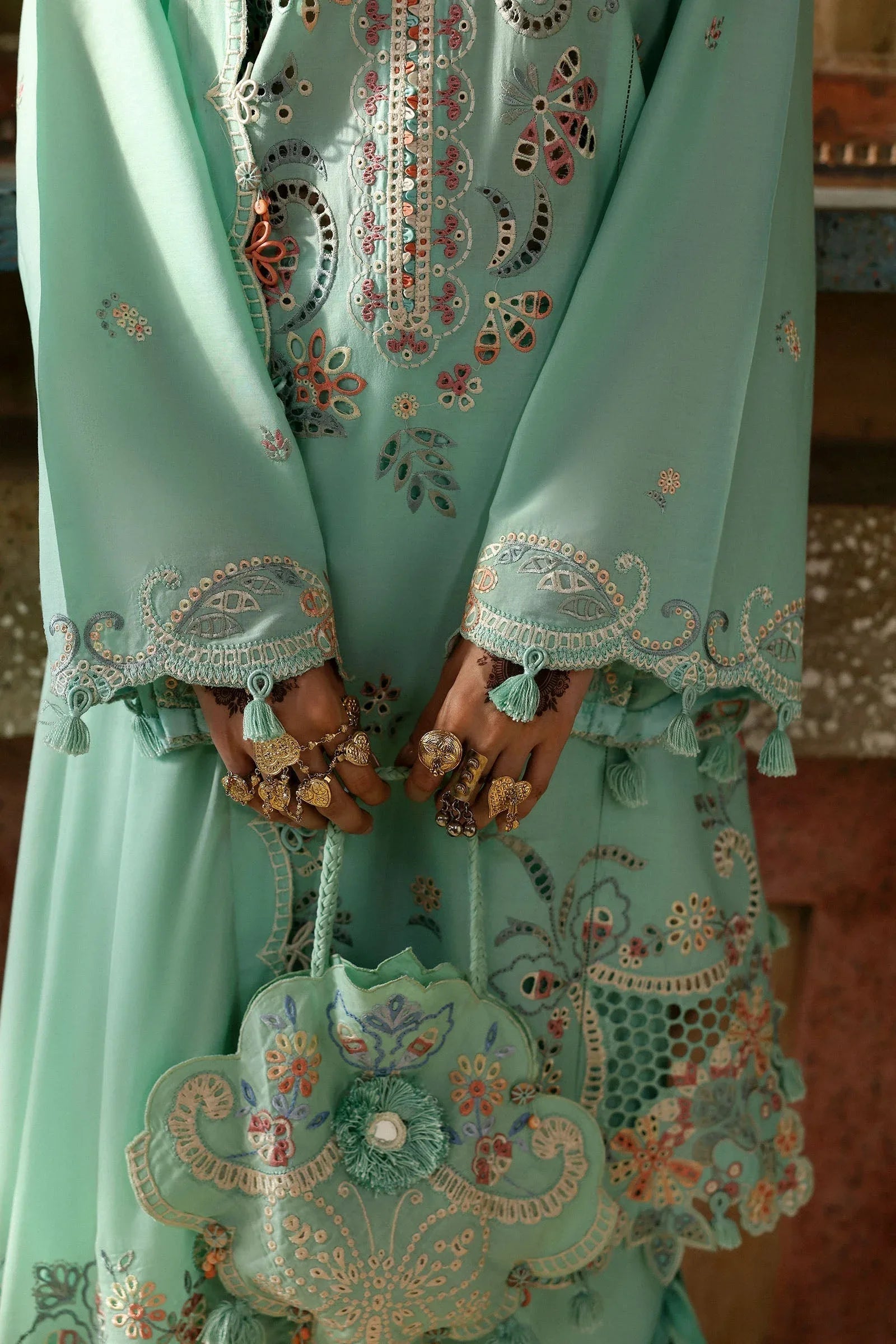 Zaha | Festive Lawn 25 | SEHER (ZF-25-05) - Aqsa Fabrics