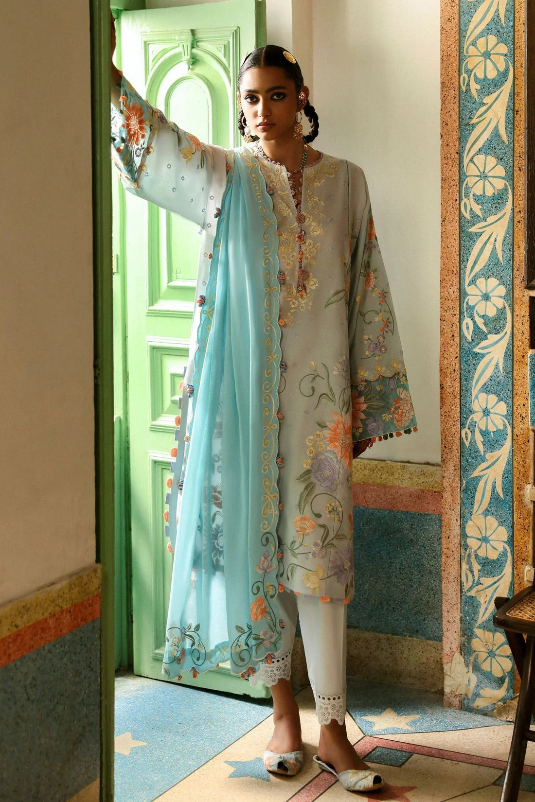 Zaha | Festive Lawn 25 | SHEHRBANO (ZF-25-03) - Aqsa Fabrics