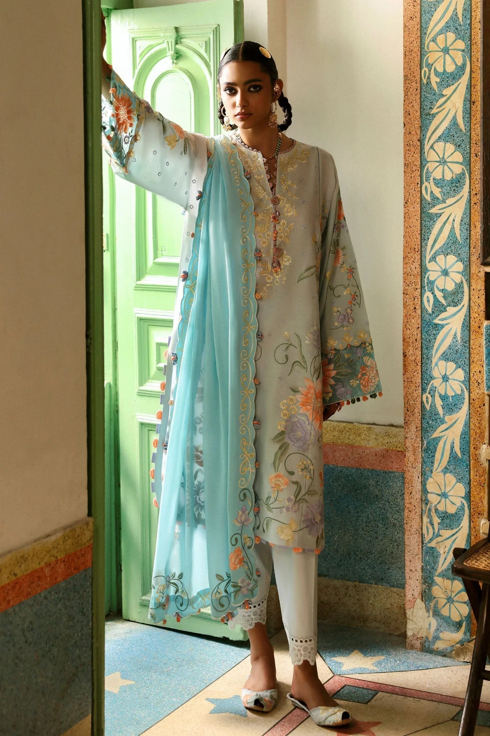 Zaha | Festive Lawn 25 | SHEHRBANO (ZF-25-03) - Aqsa Fabrics