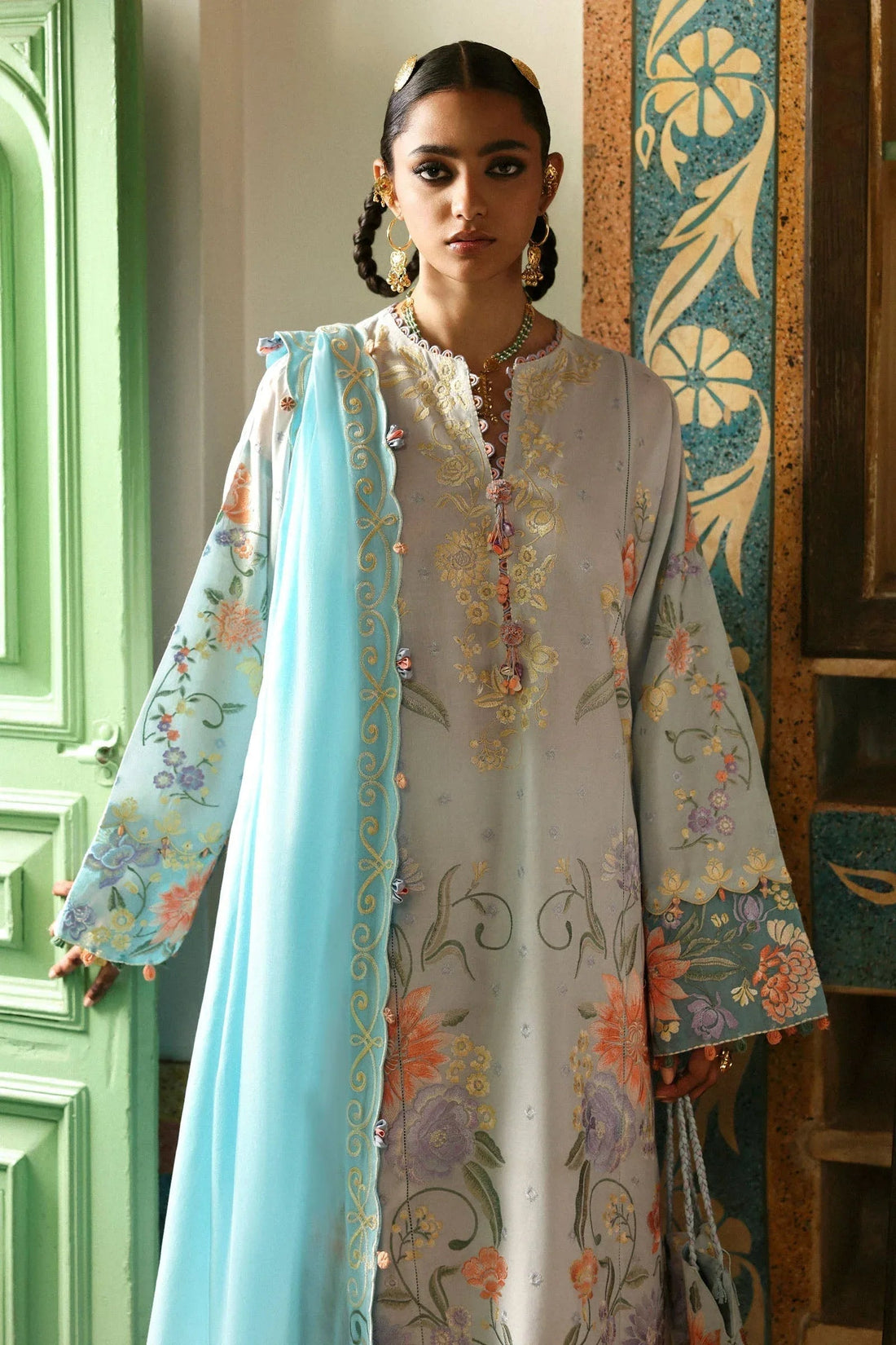 Zaha | Festive Lawn 25 | SHEHRBANO (ZF-25-03) - Aqsa Fabrics