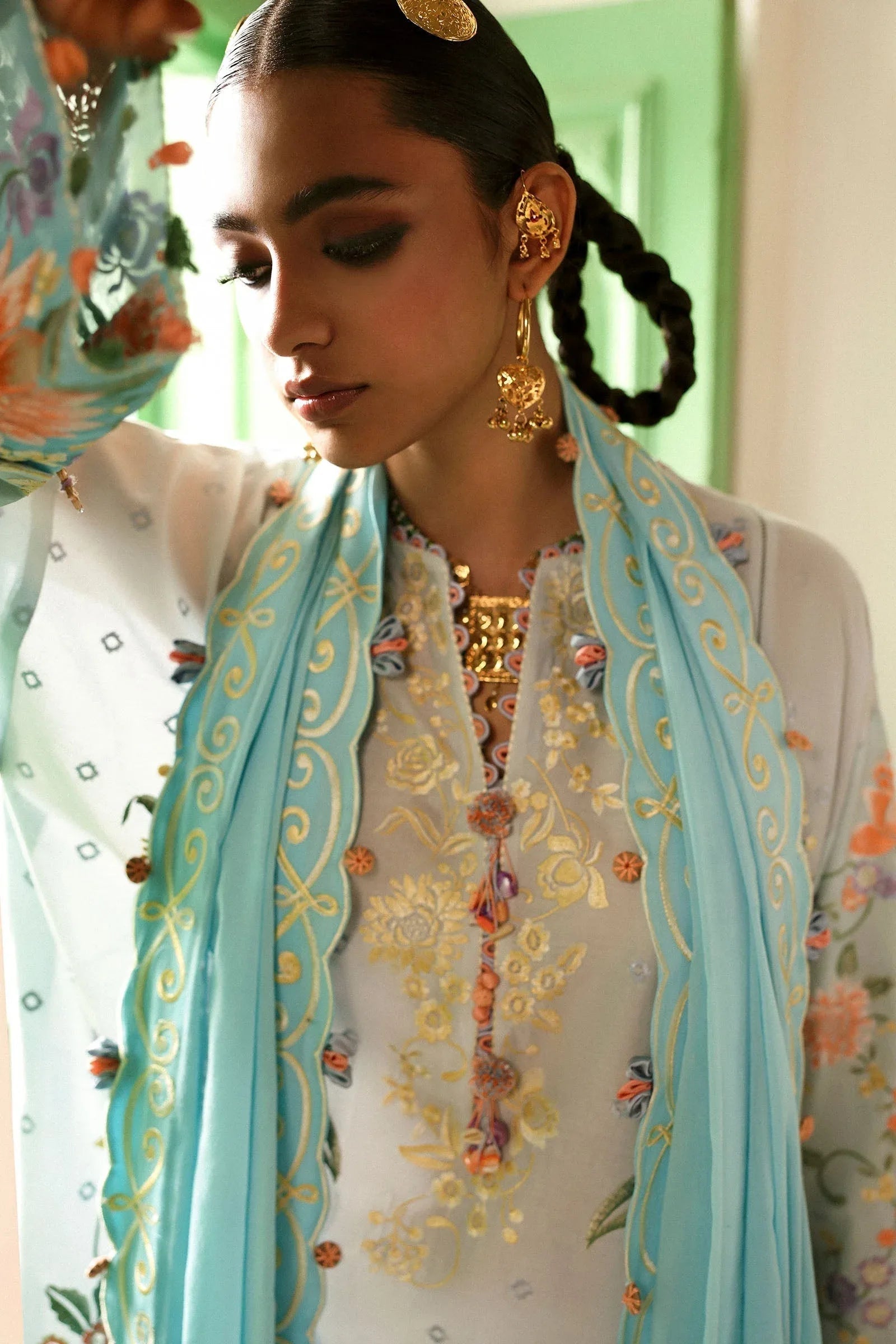 Zaha | Festive Lawn 25 | SHEHRBANO (ZF-25-03) - Aqsa Fabrics