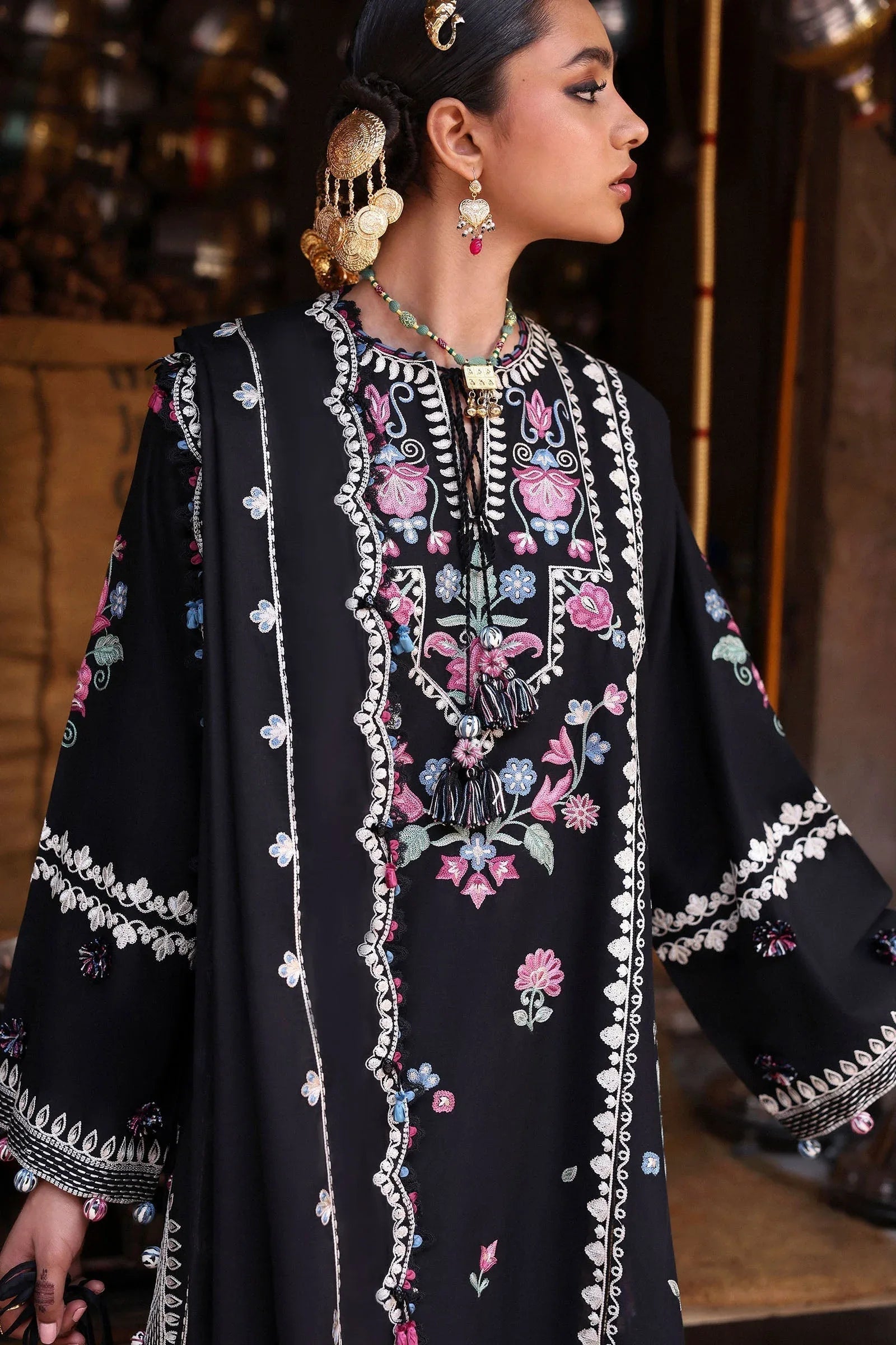 Zaha | Festive Lawn 25 | ZEENAT (ZF-25-07) - Aqsa Fabrics