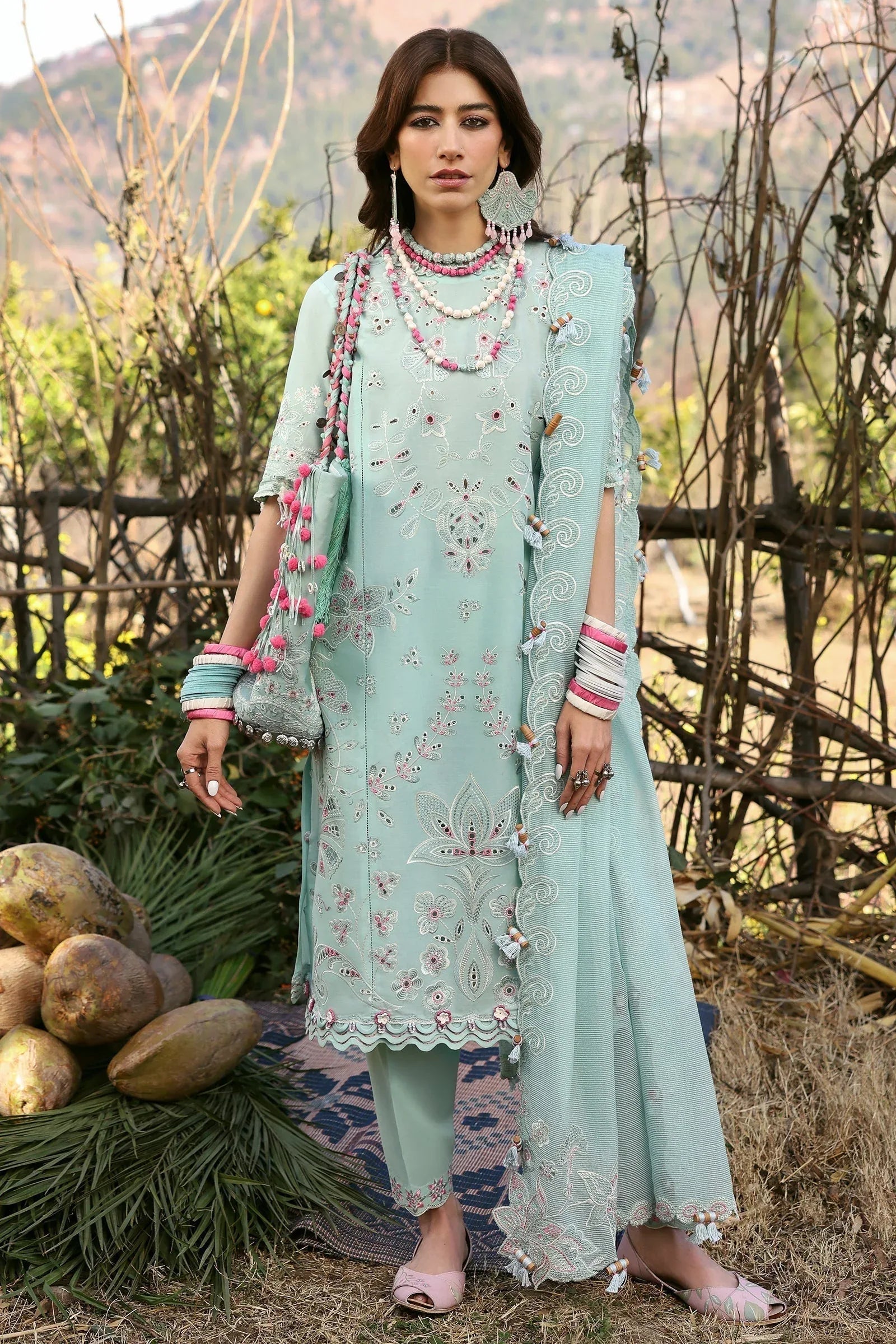 Zaha | Lawn 25 | AABROO (ZL25-05 A) - Aqsa Fabrics