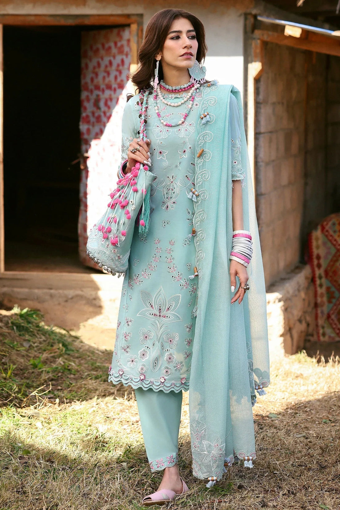 Zaha | Lawn 25 | AABROO (ZL25-05 A) - Aqsa Fabrics