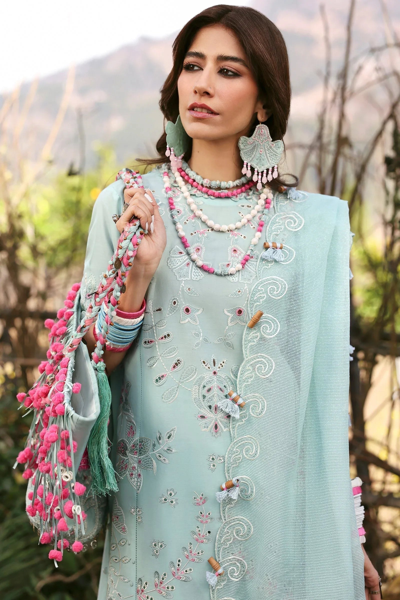 Zaha | Lawn 25 | AABROO (ZL25-05 A) - Aqsa Fabrics