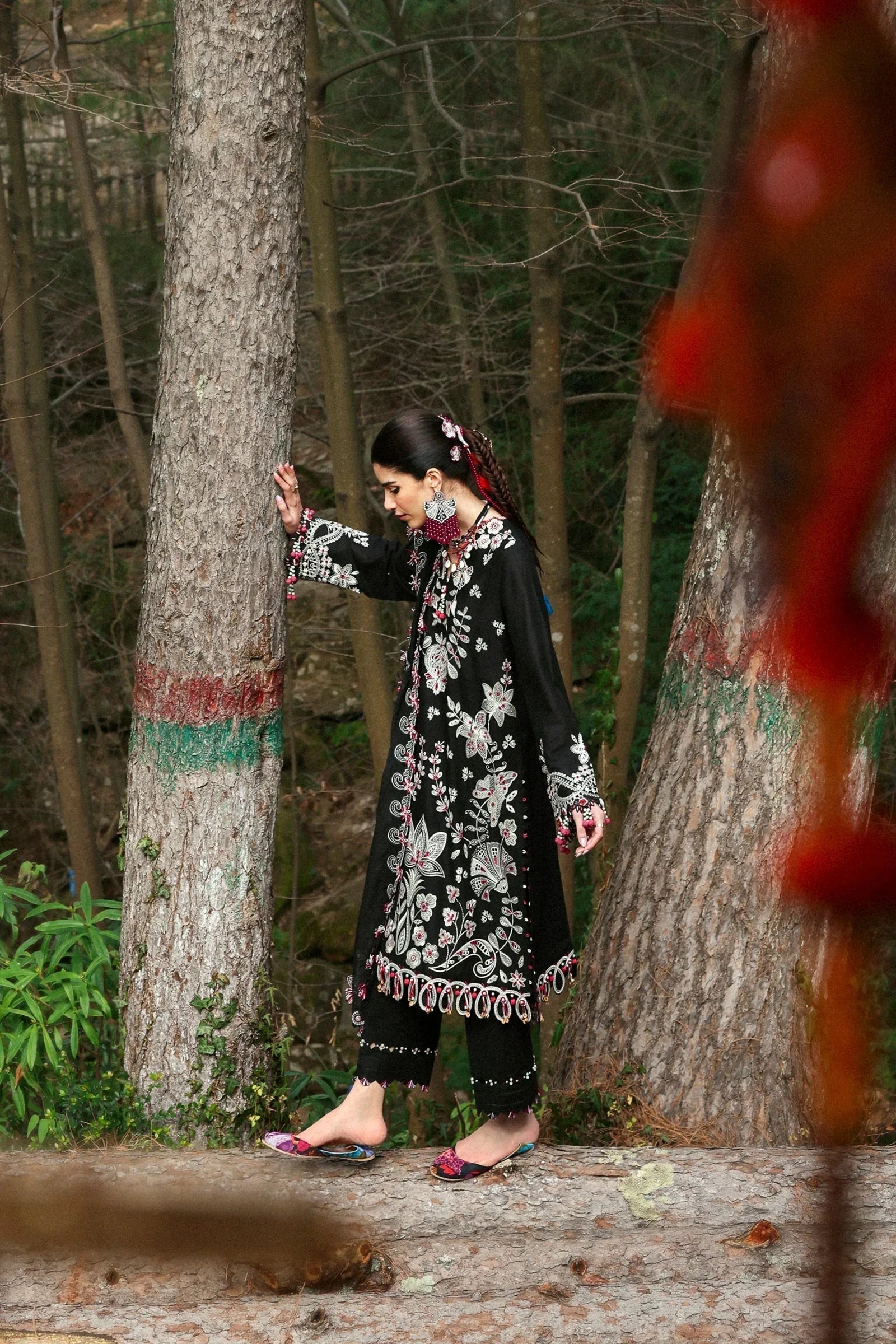 Zaha | Lawn 25 | AABROO (ZL25-05 B) - Aqsa Fabrics