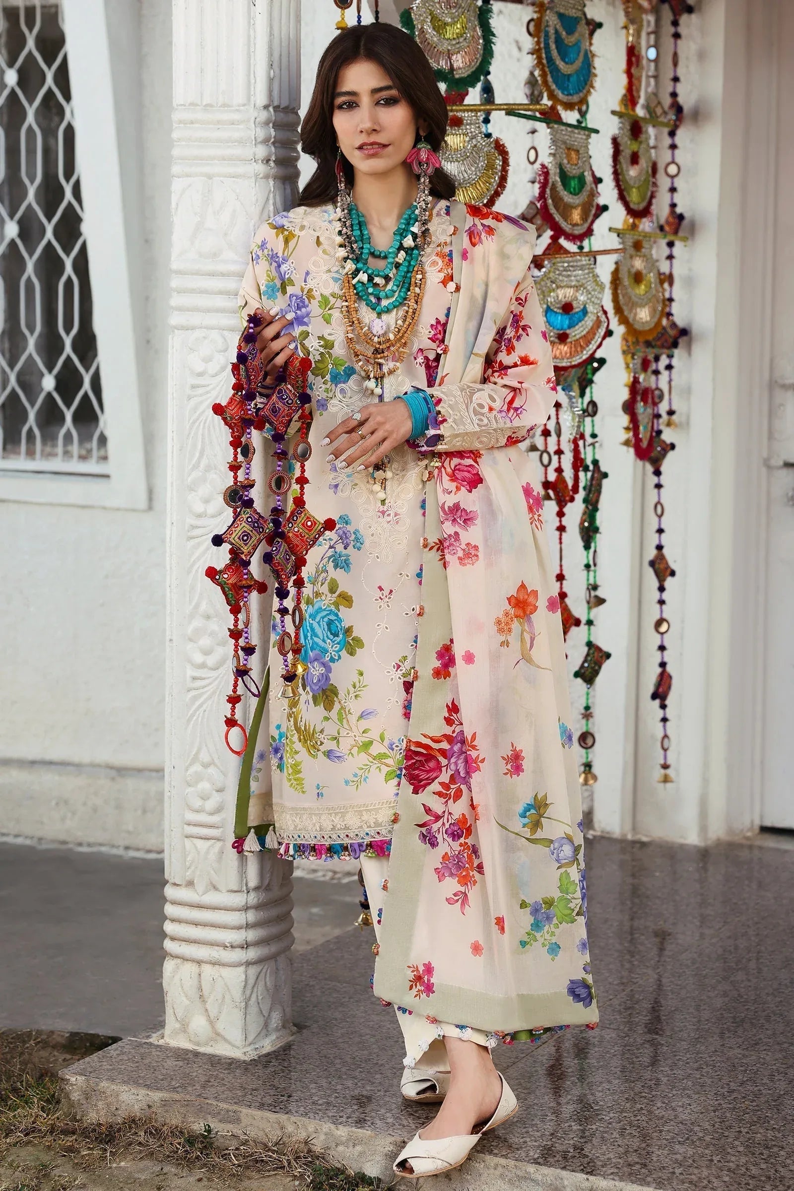 Zaha | Lawn 25 | ALYA (ZL25-07 B) - Aqsa Fabrics