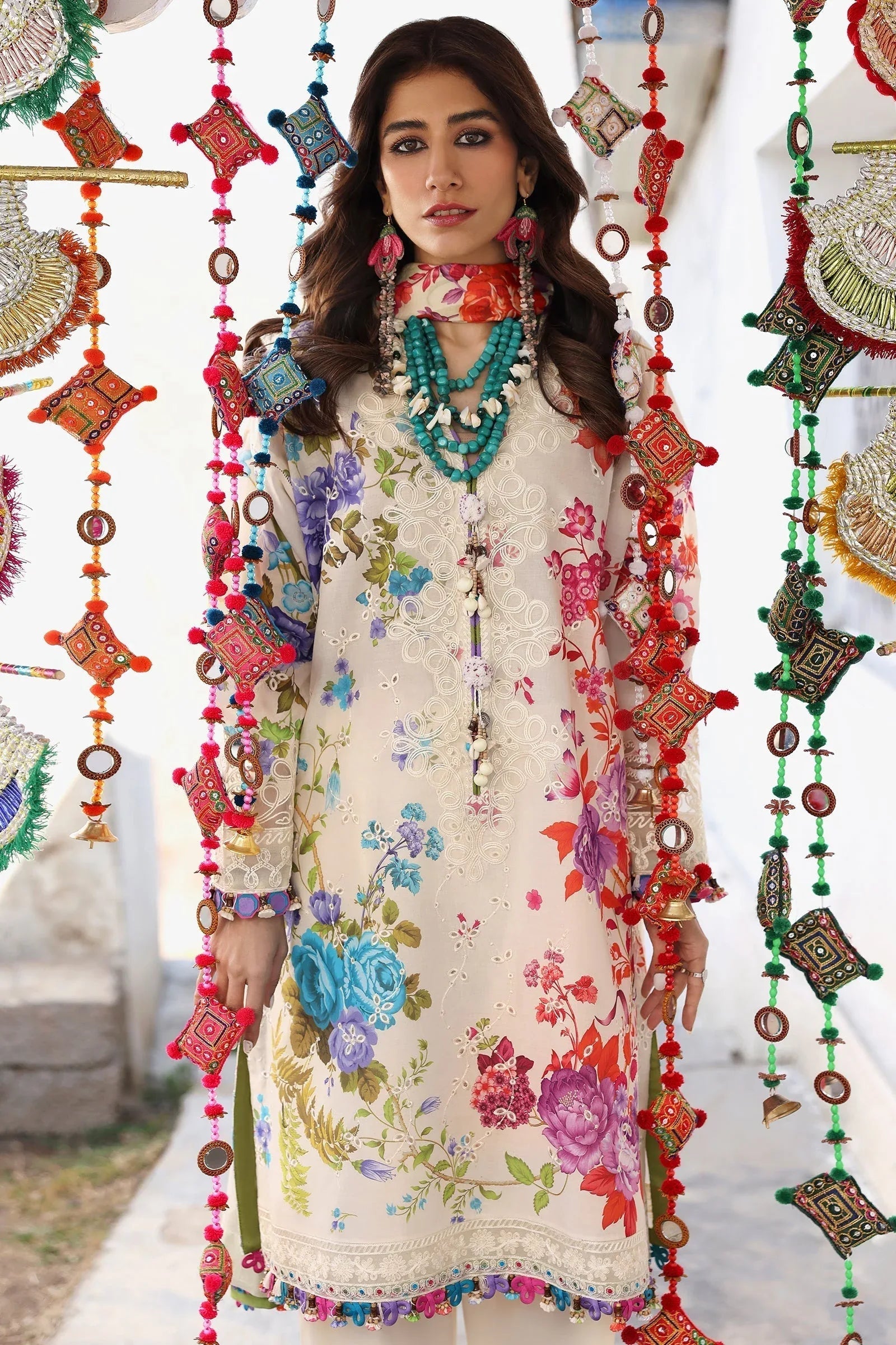 Zaha | Lawn 25 | ALYA (ZL25-07 B) - Aqsa Fabrics