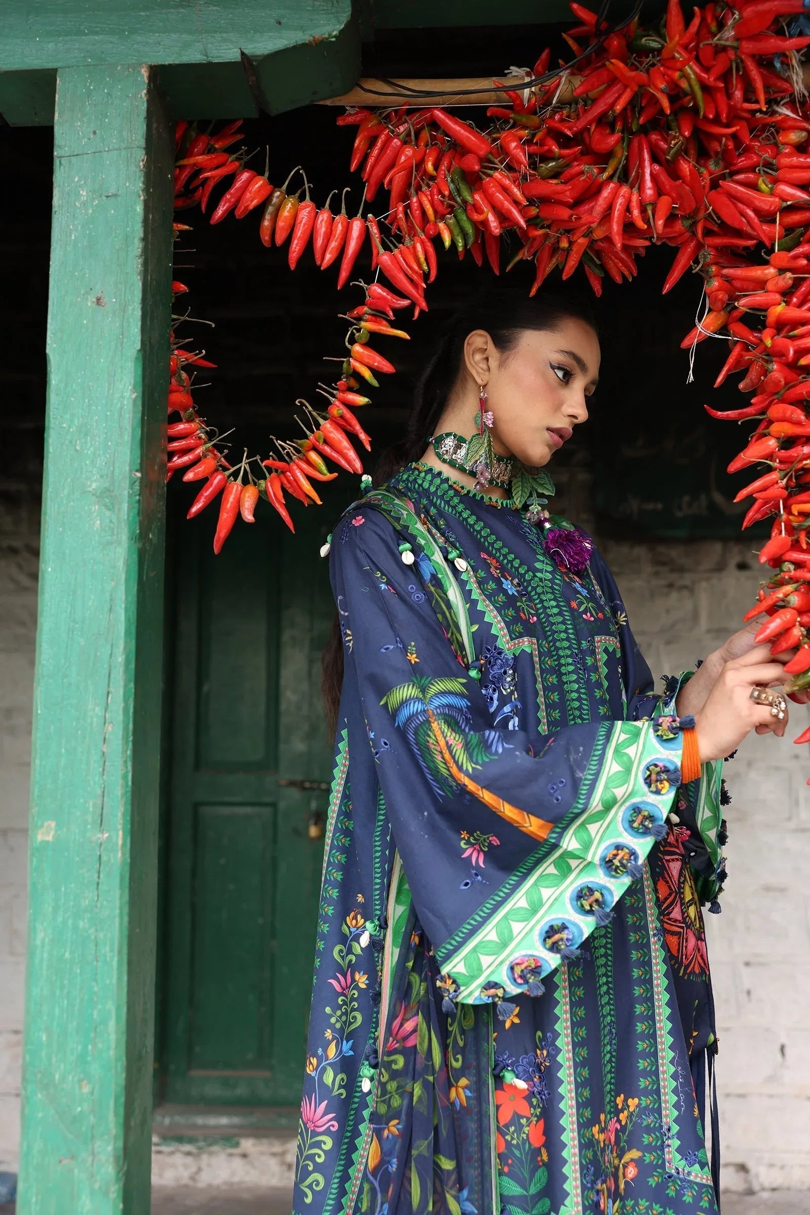 Zaha | Lawn 25 | AMANI (ZL25-06 B) - Aqsa Fabrics