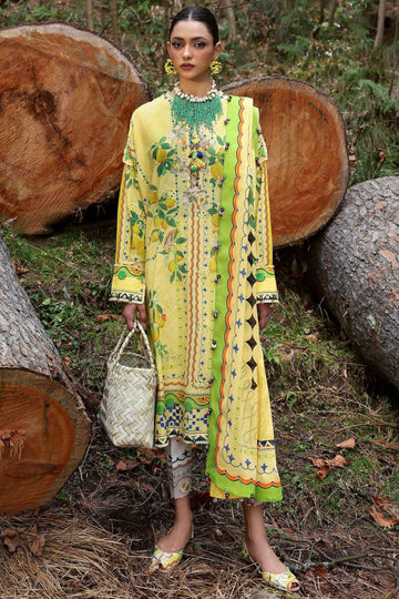 Zaha | Lawn 25 | DAHLIA (ZL25-04 A) - Aqsa Fabrics