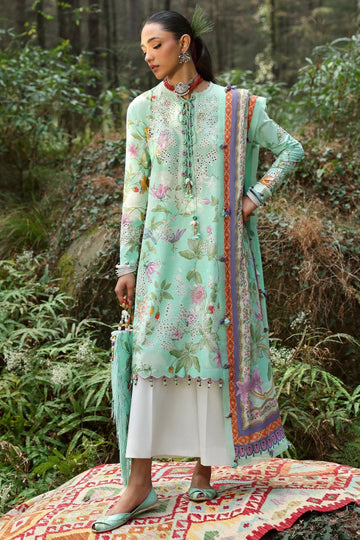 Zaha | Lawn 25 | ELARA (ZL25-02 B) - Aqsa Fabrics